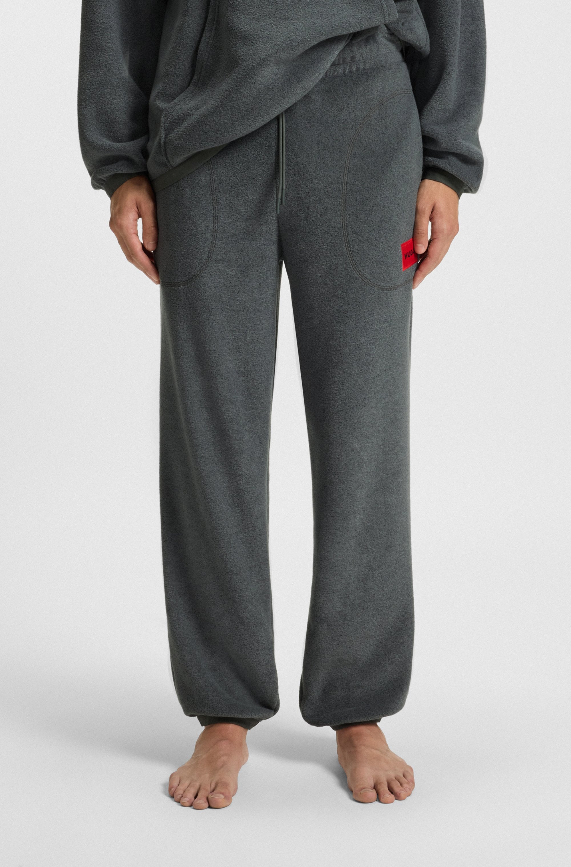 Image of HUGO Underwear Jogginghose "Terry" Bündchen am Bein, aus Fleece, relaxed fit