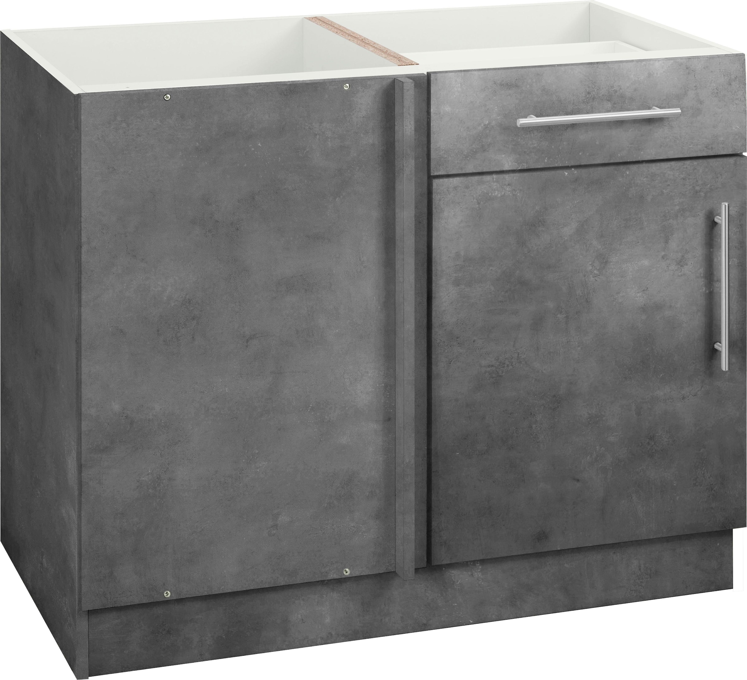 wiho Küchen Eckunterschrank »Cali«, 100 cm breit, Planungsmass 110 cm, ohne Arbeitsplatte