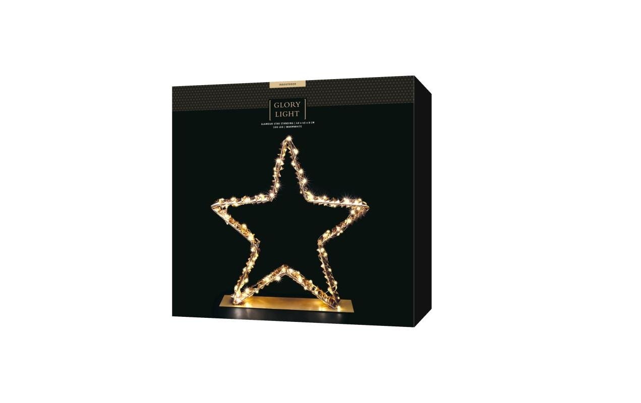 STT LED Dekofigur »Glamour star standing, 40 cm« Warmweiss
