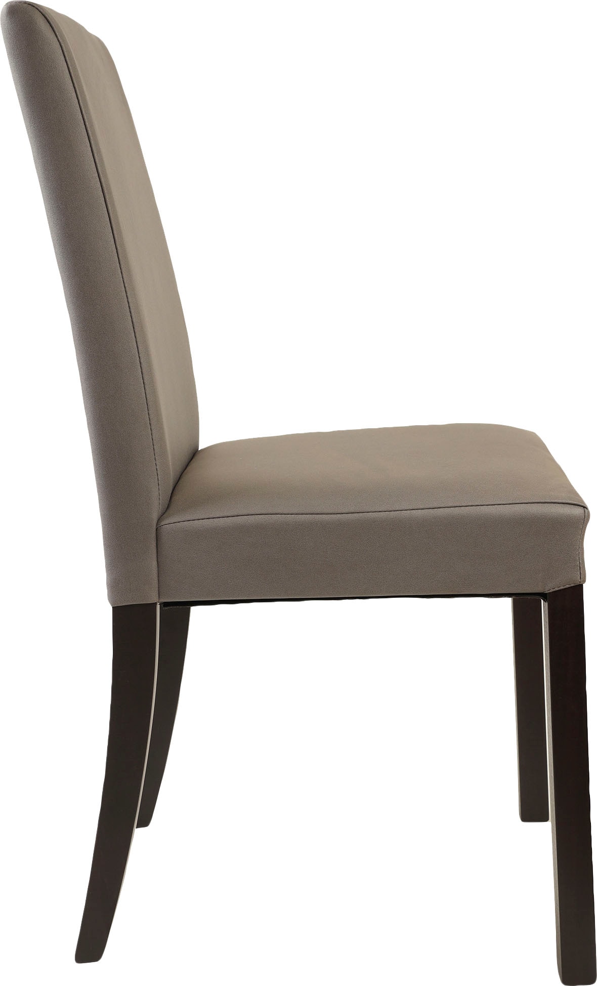 Home affaire 4-Fussstuhl »Nina«, (Set), 2 St., Microfaser, strapazierfähige Microfaser, Gestell Buche natur oder wenge lackiert