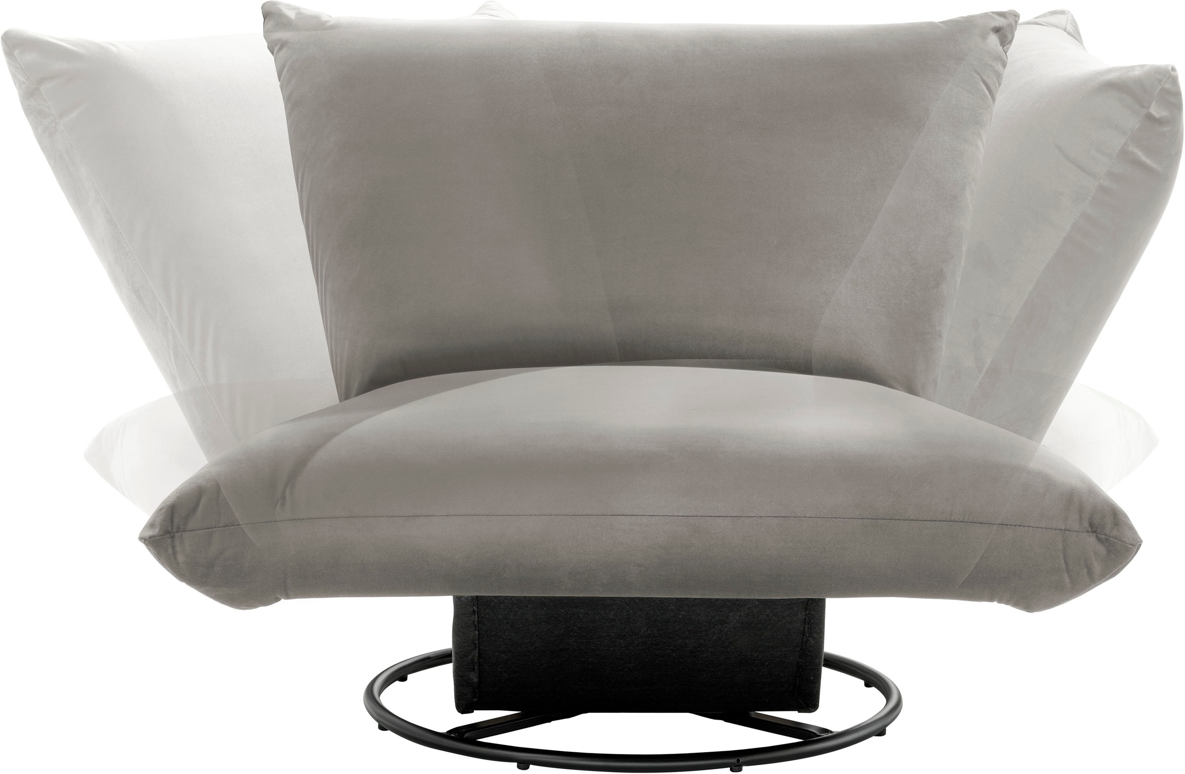 Home affaire Drehsessel »Cremona« 360° drehbar mit Metallfuss