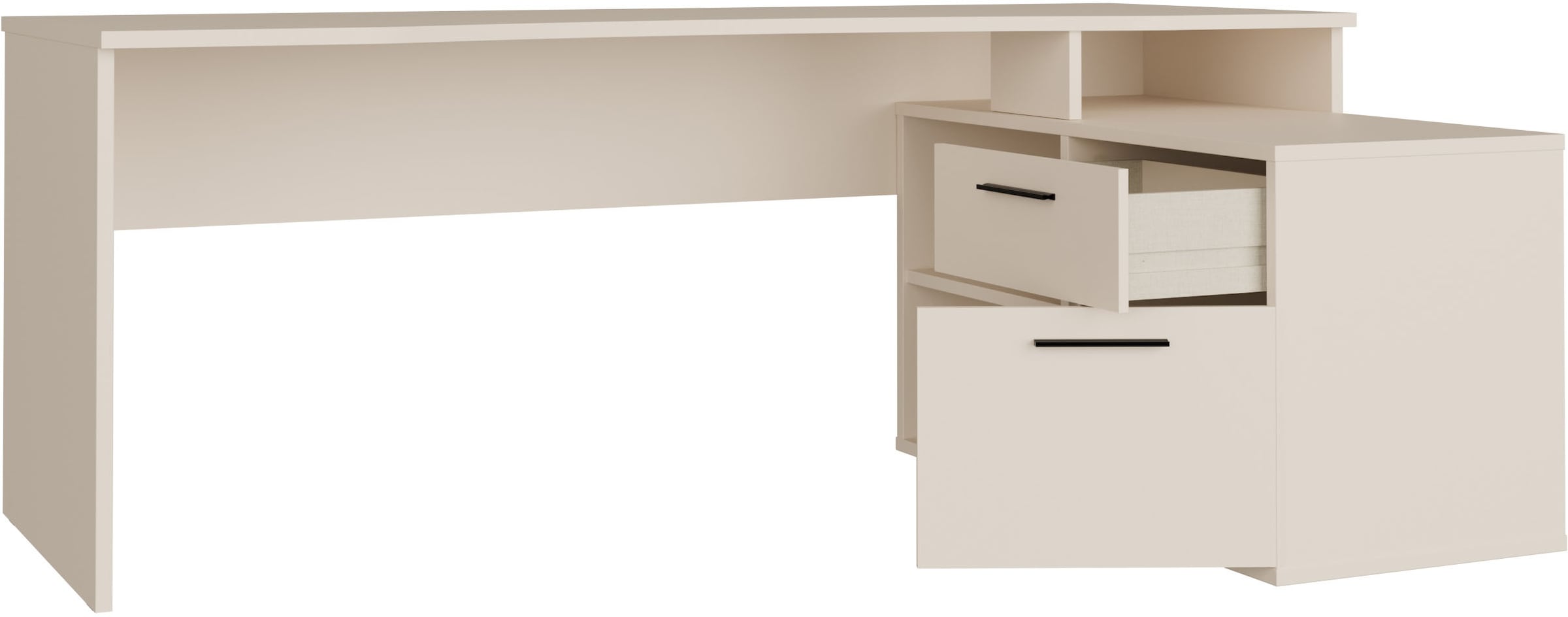 FORTE Schreibtisch »Eckschreibtisch Tezaur« mit viel Stauraum, B/H/T 200/75,7/121,8 cm