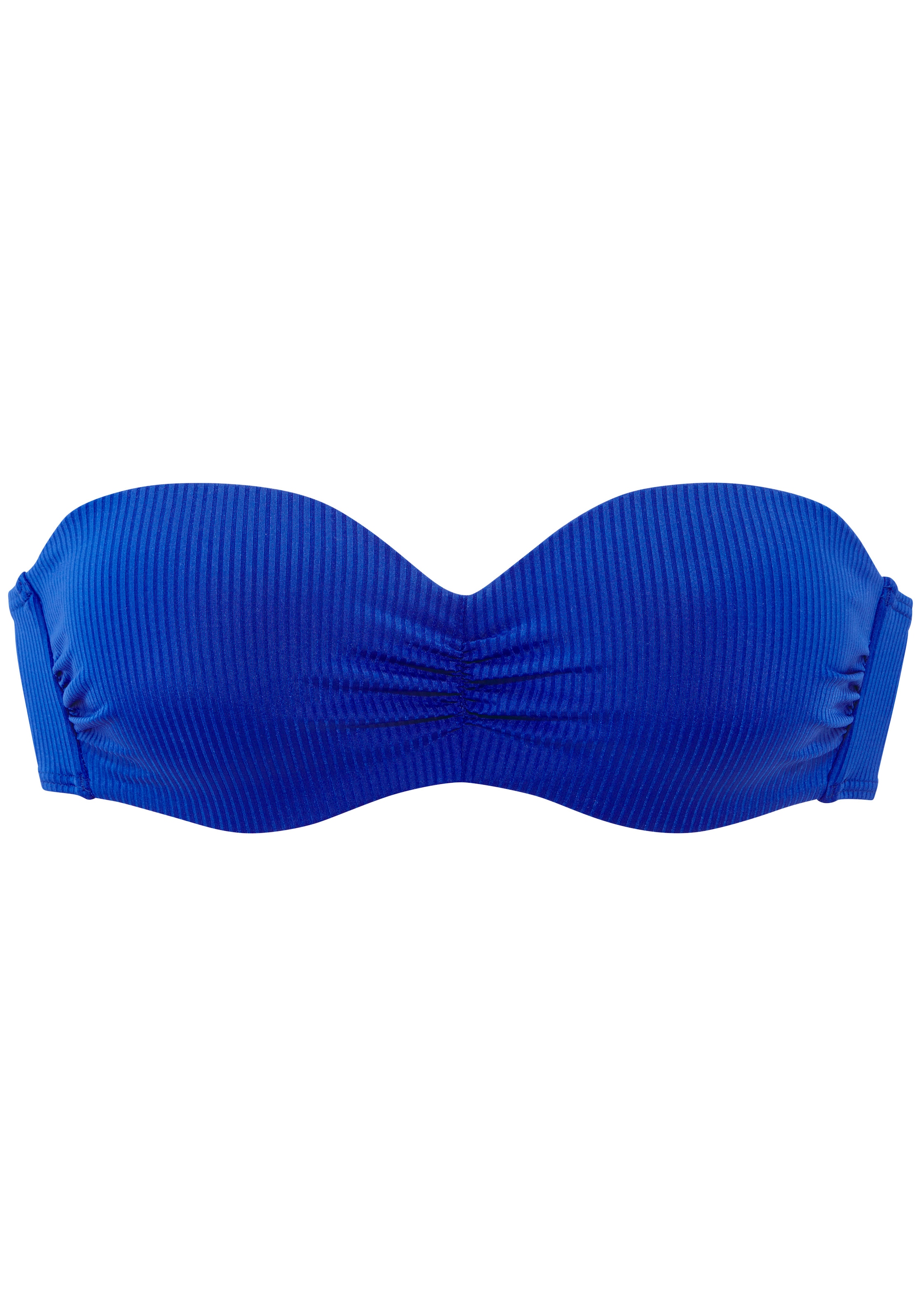 Venice Beach Top bikini bandeau »Lucky« en tissu à structure côtelée