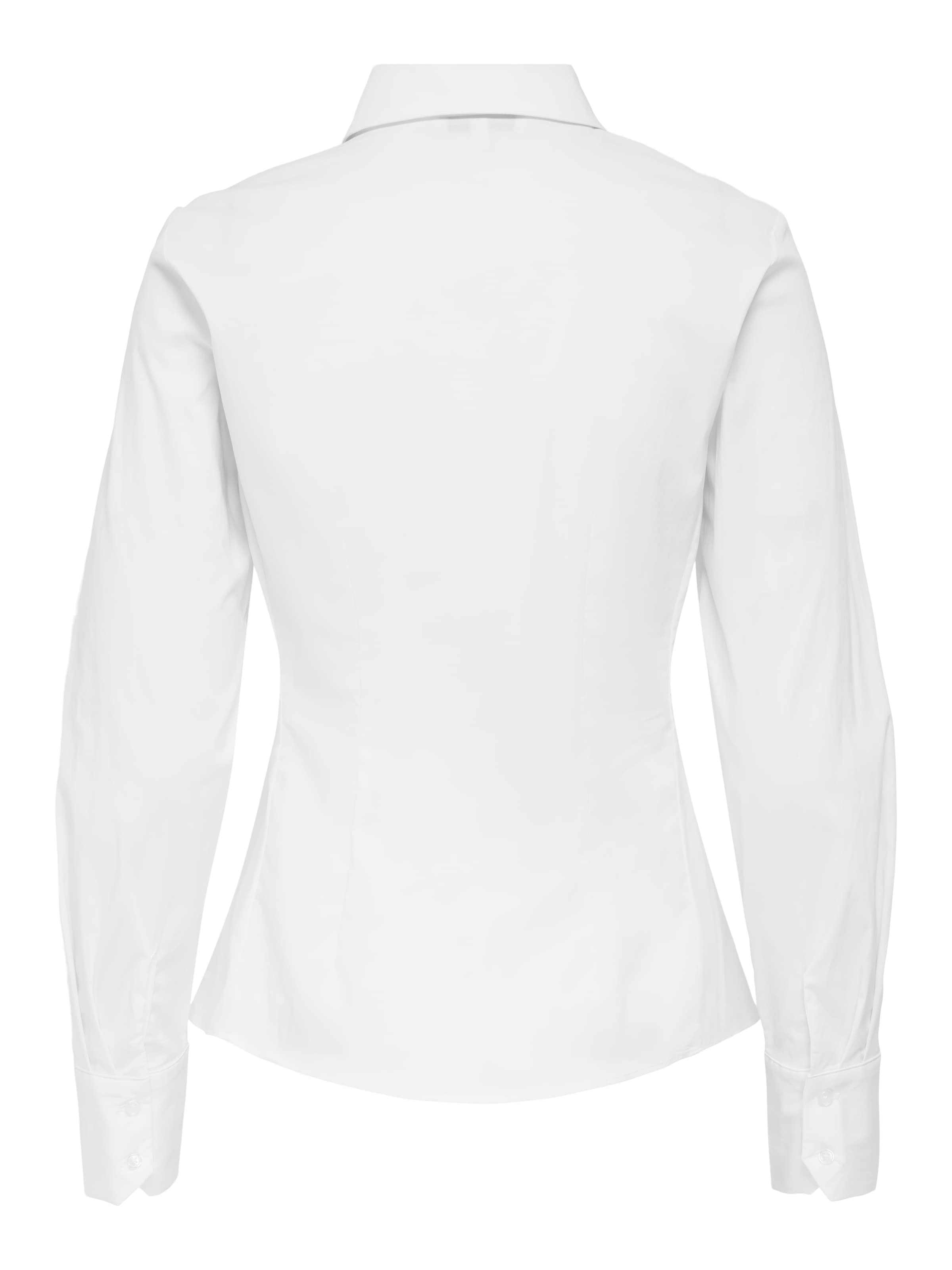 ONLY Blouse à manches longues »ONLEBIE LS SLIM-FIT SHIRT WVN« Mélange de coton, coupe slim