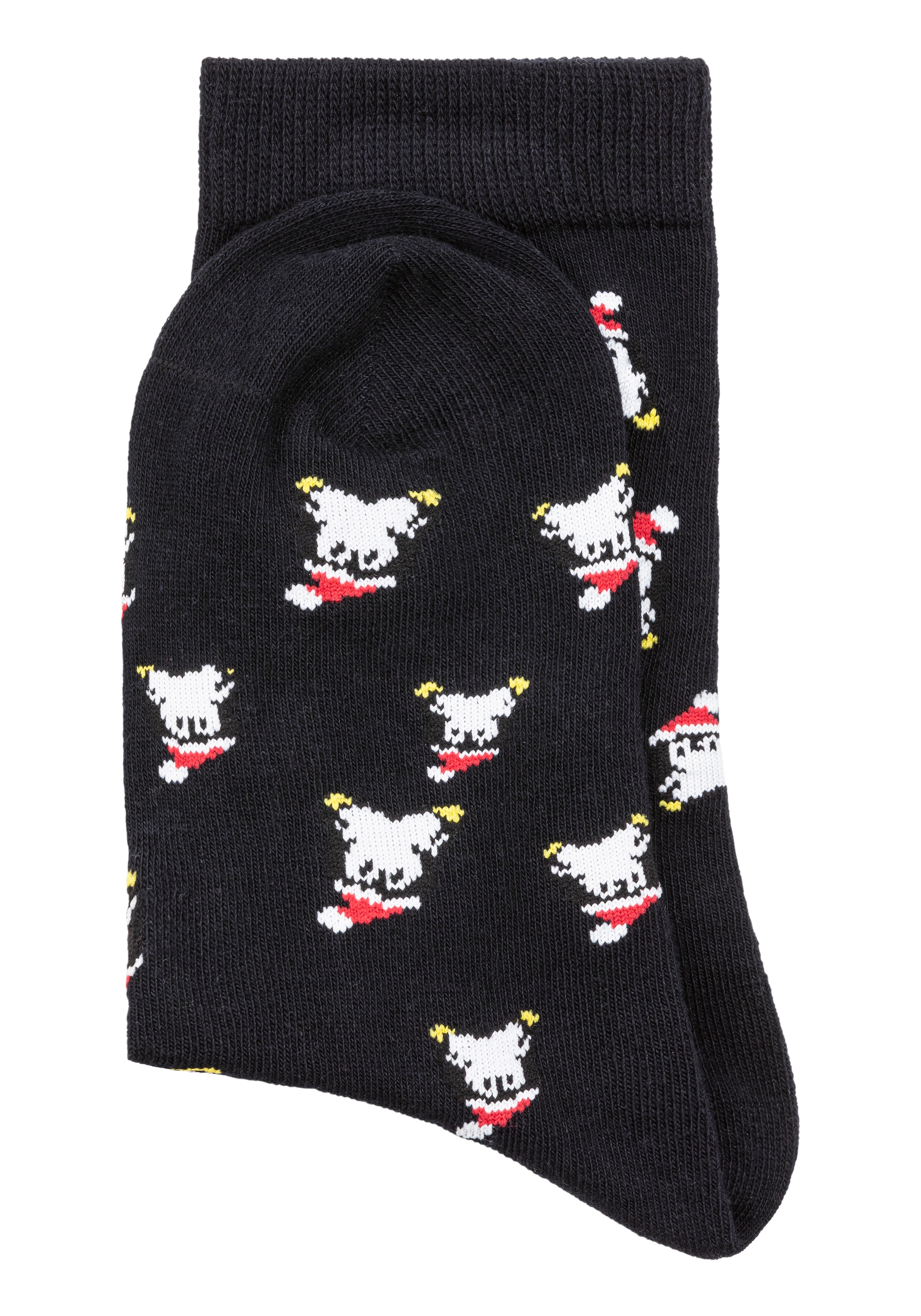 H.I.S Chaussettes basiques Paquet, 3 cuis tlg. Noël, avec motifs de Noël