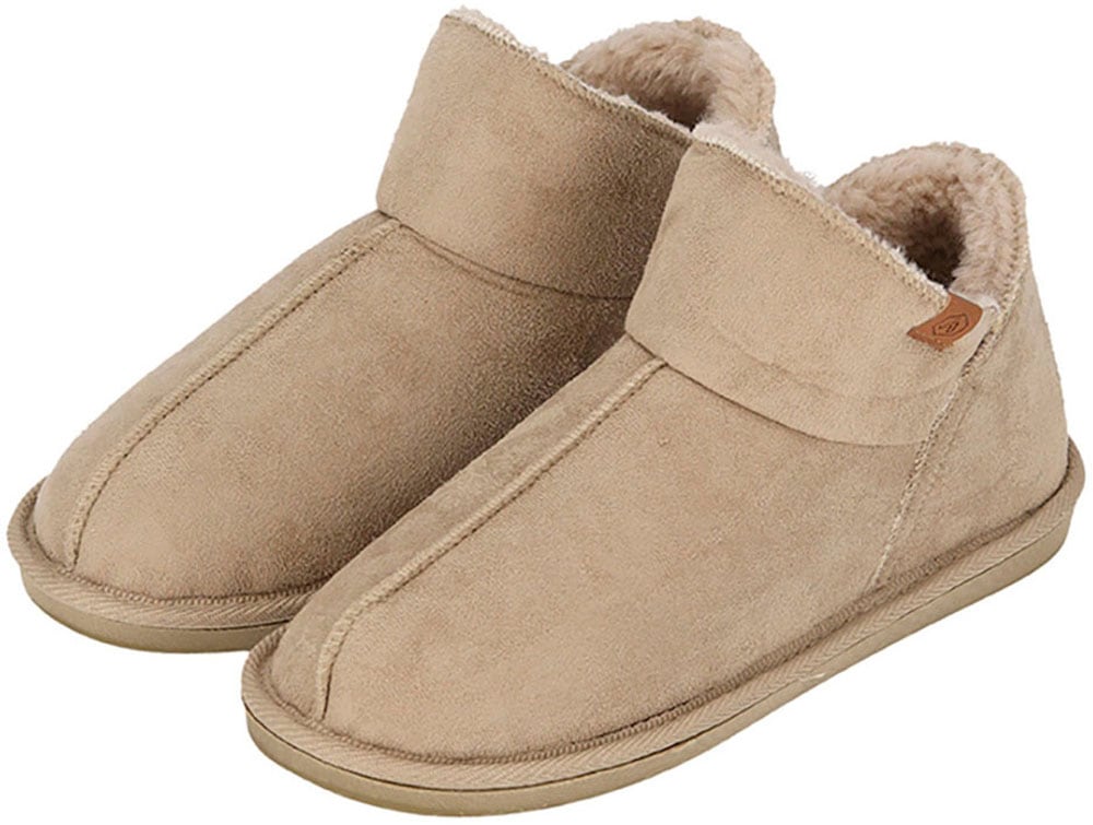 Apollo Haussocken »LADIES HOME BOOTS SUEDE«, mit Logoprägung