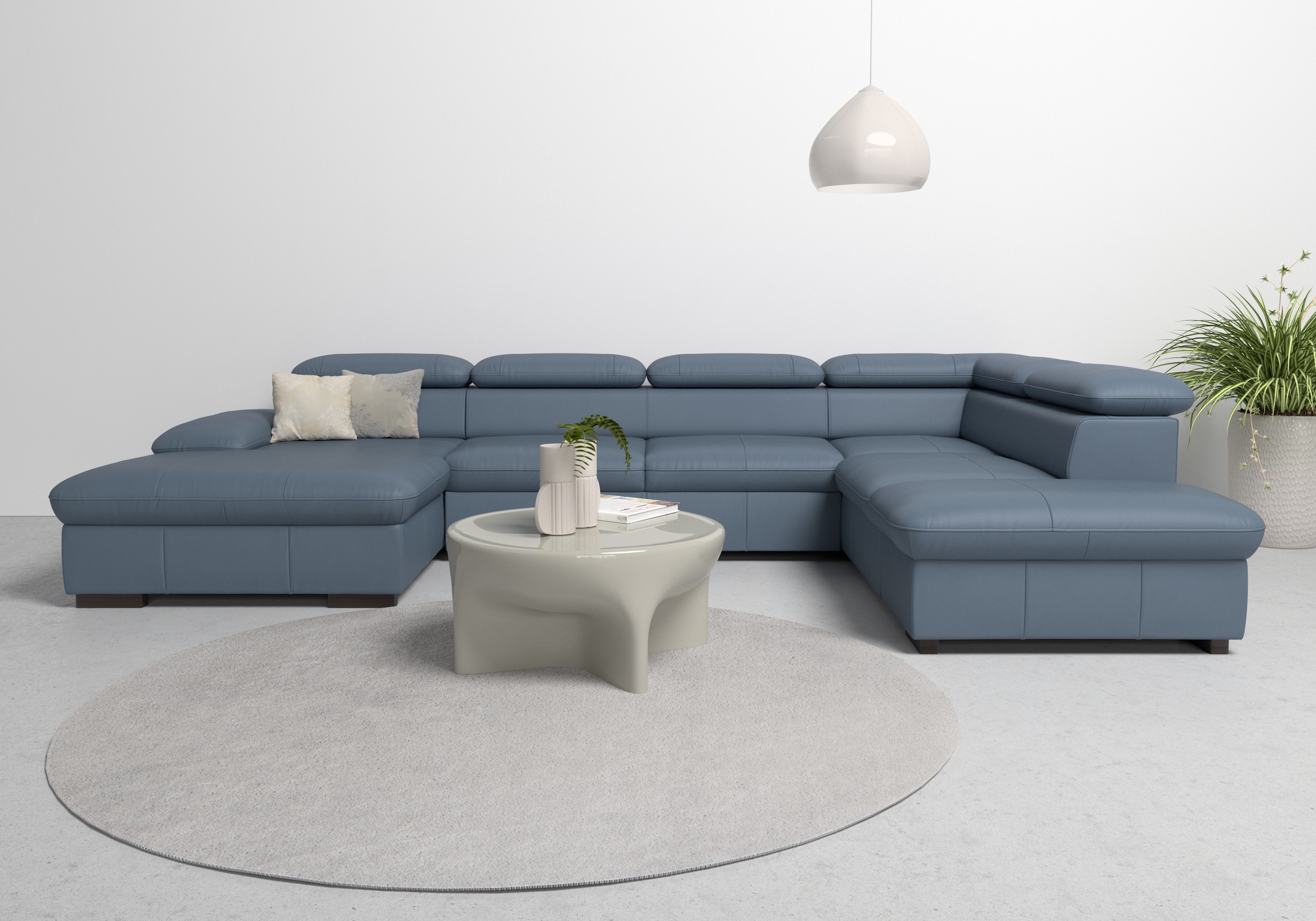 Image of Home affaire Wohnlandschaft "Alberto U-Form" mit Kopfteilverstellung, wahlweise mit Bettfunktion