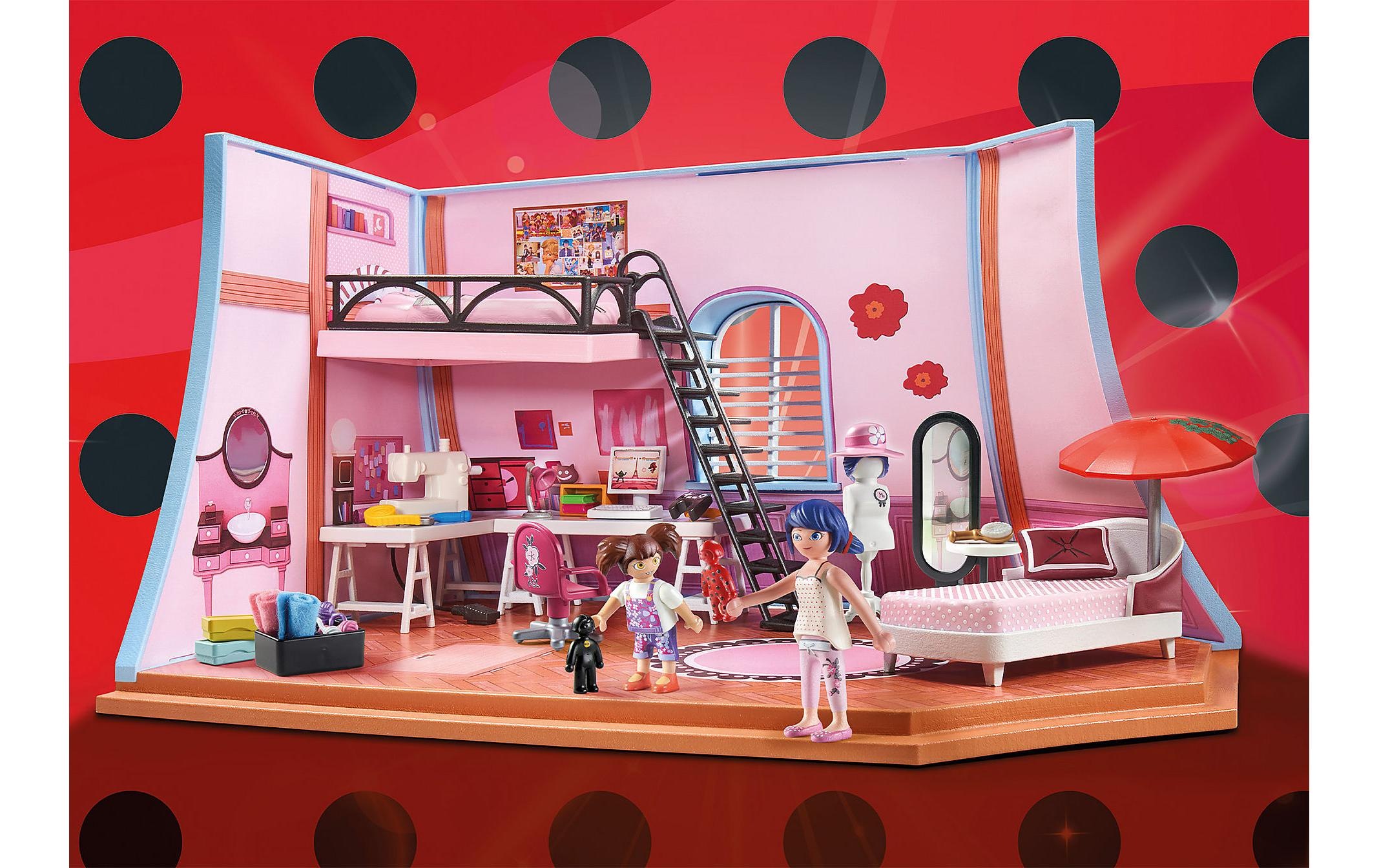 Playmobil® Spielbausteine »Miraculous Marinettes Loft 71334«, (73 St.)