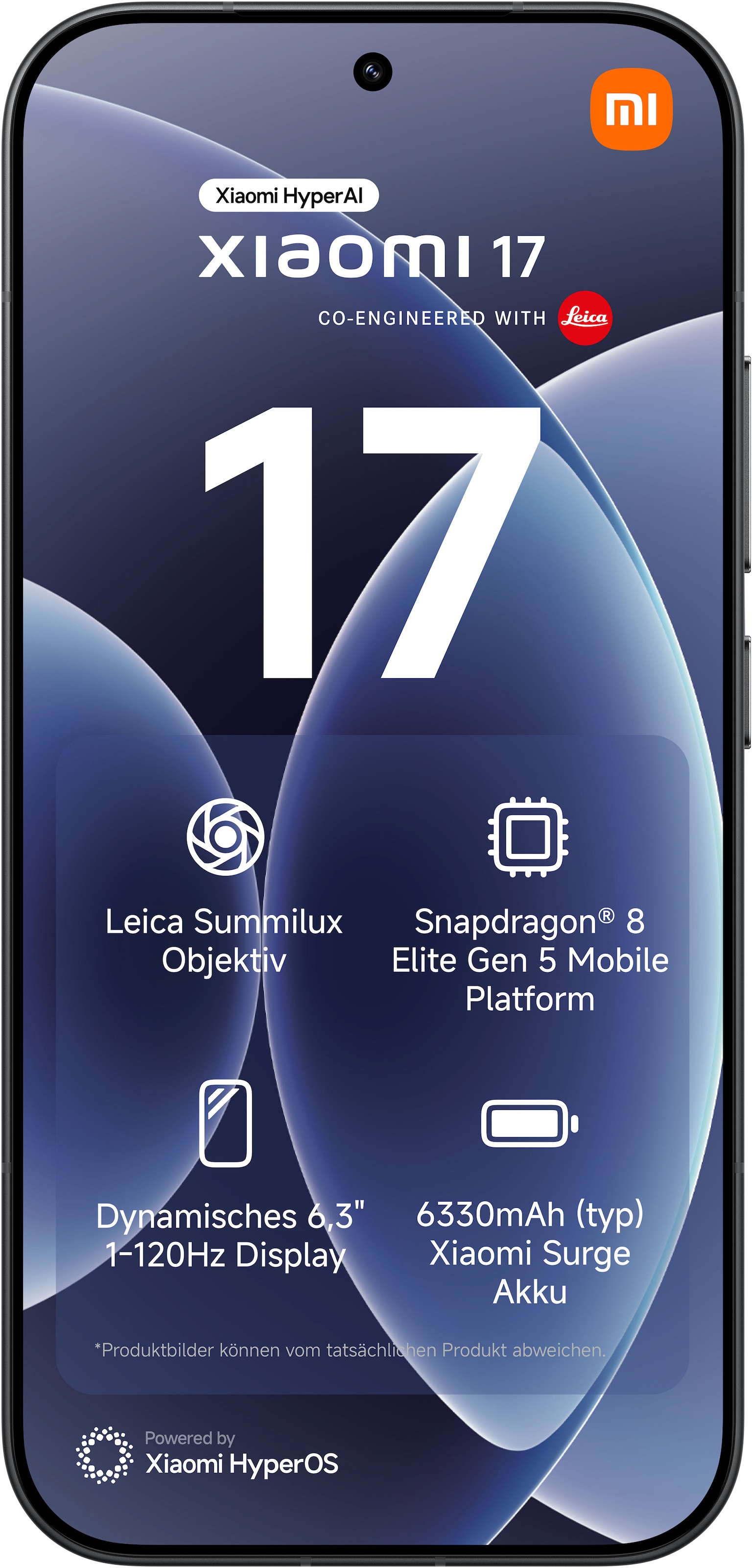 Xiaomi Smartphone »17 12+512 GB« Black