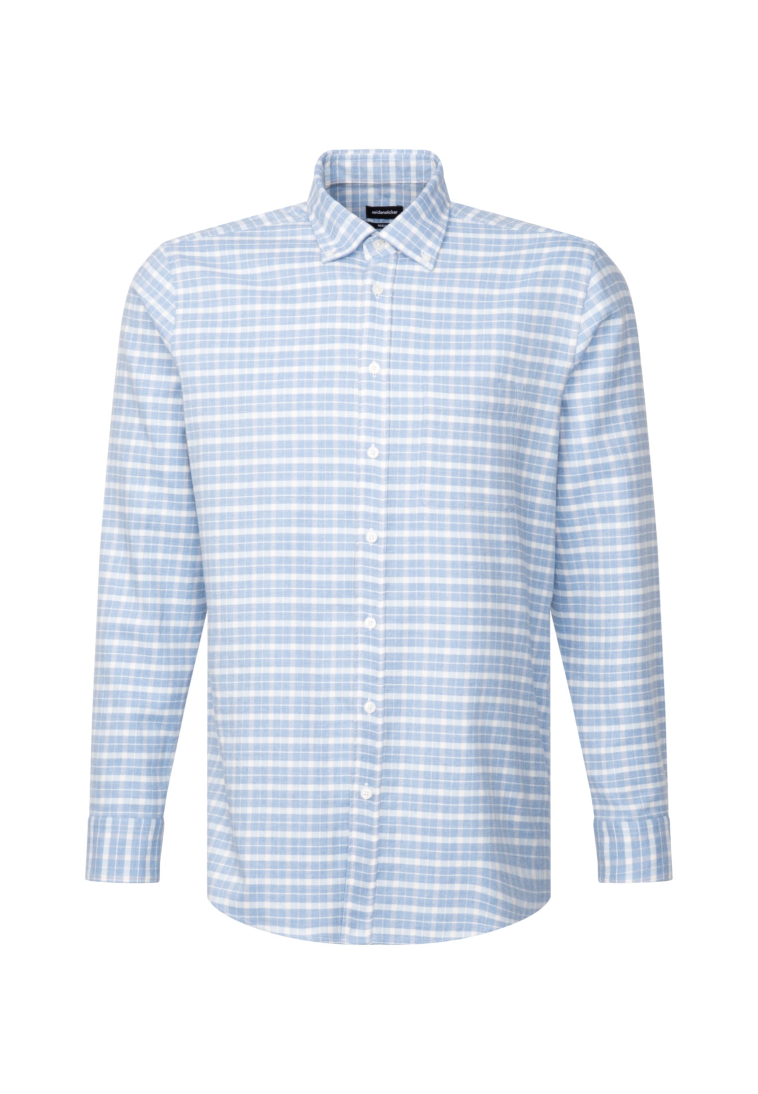 seidensticker Businesshemd »Schwarze Rose«, Regular Langarm Button-Down-Kragen Karo