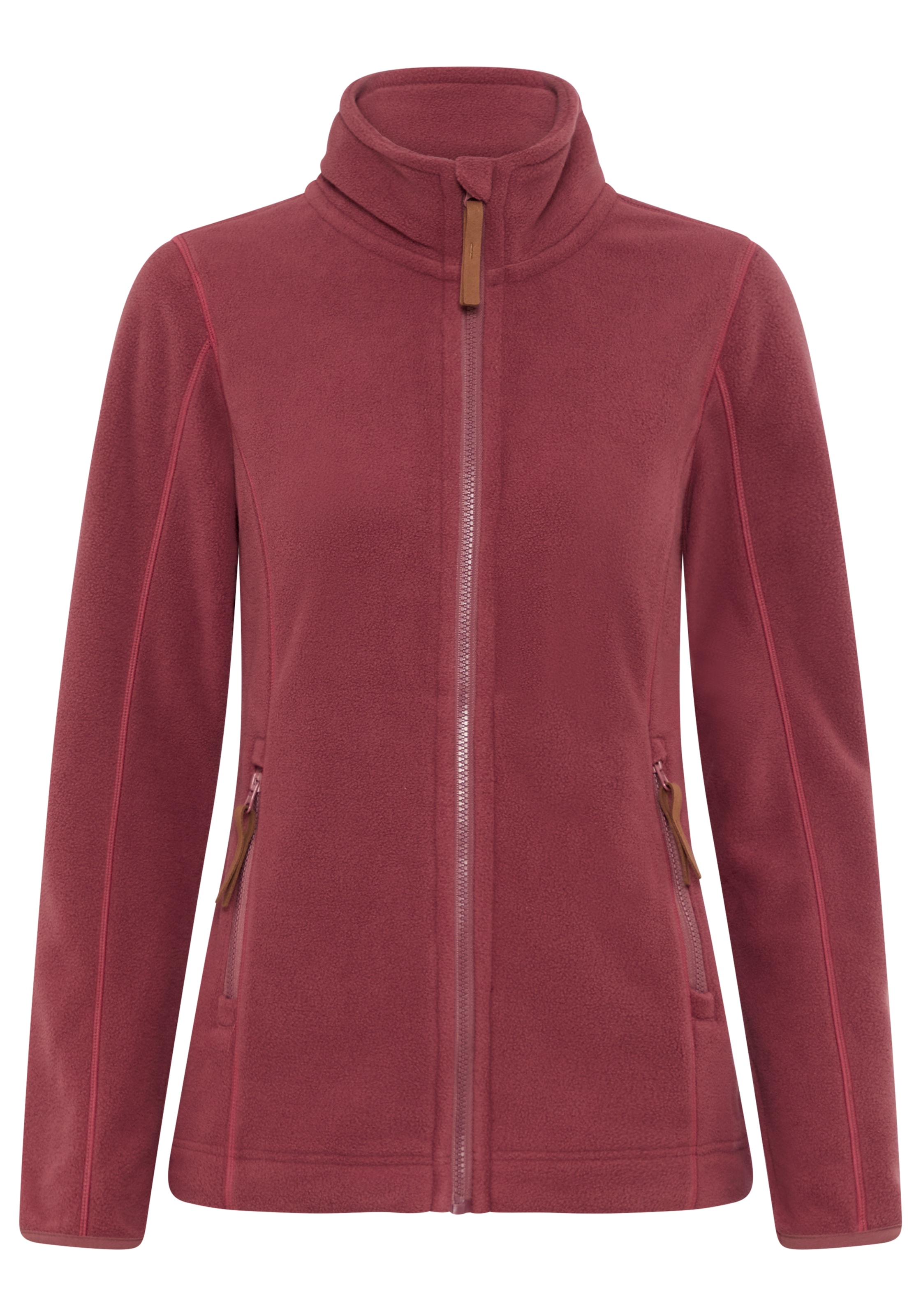 Polarino Veste polaire sans capuche pour les jours froids, en polaire, look décontracté,