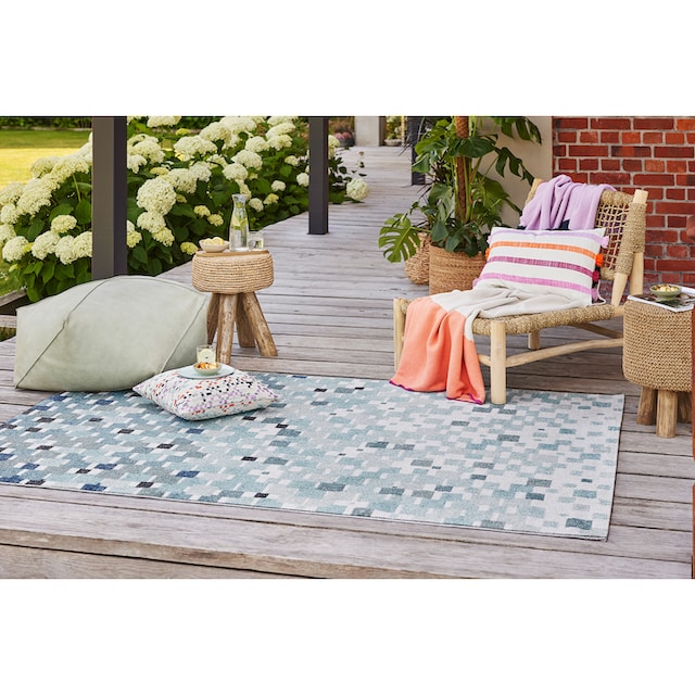 Esprit »Pacific, Teppich für Mosaik-Muster, rechteckig, In-und pflegeleicht, geeignet«, Outdoor Küche, Wohnzimmer ideal im Terrasse, maintenant