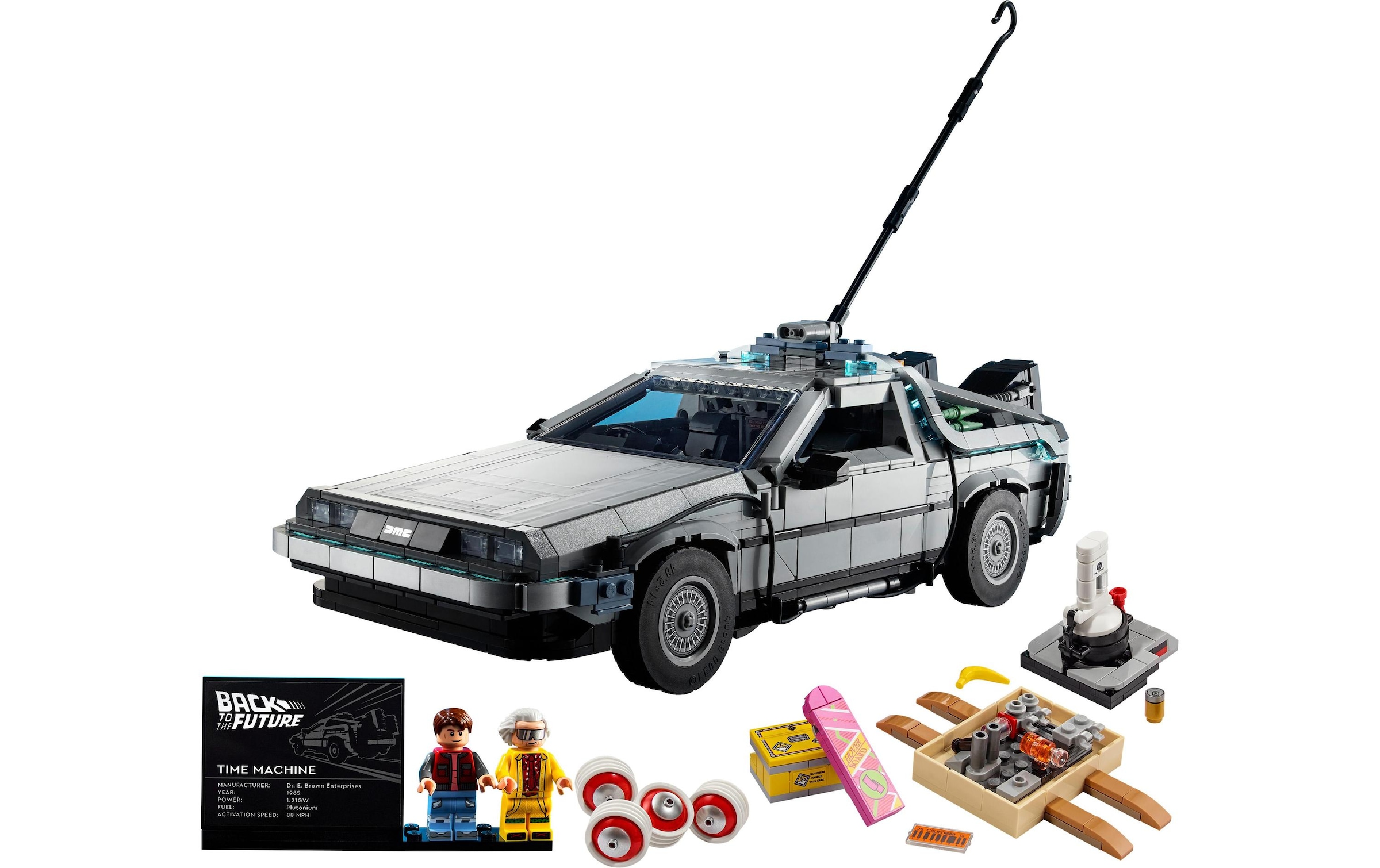 LEGO® Spielzeug-Auto »to the Future Zeitmaschine 10300«, (1872 tlg.)