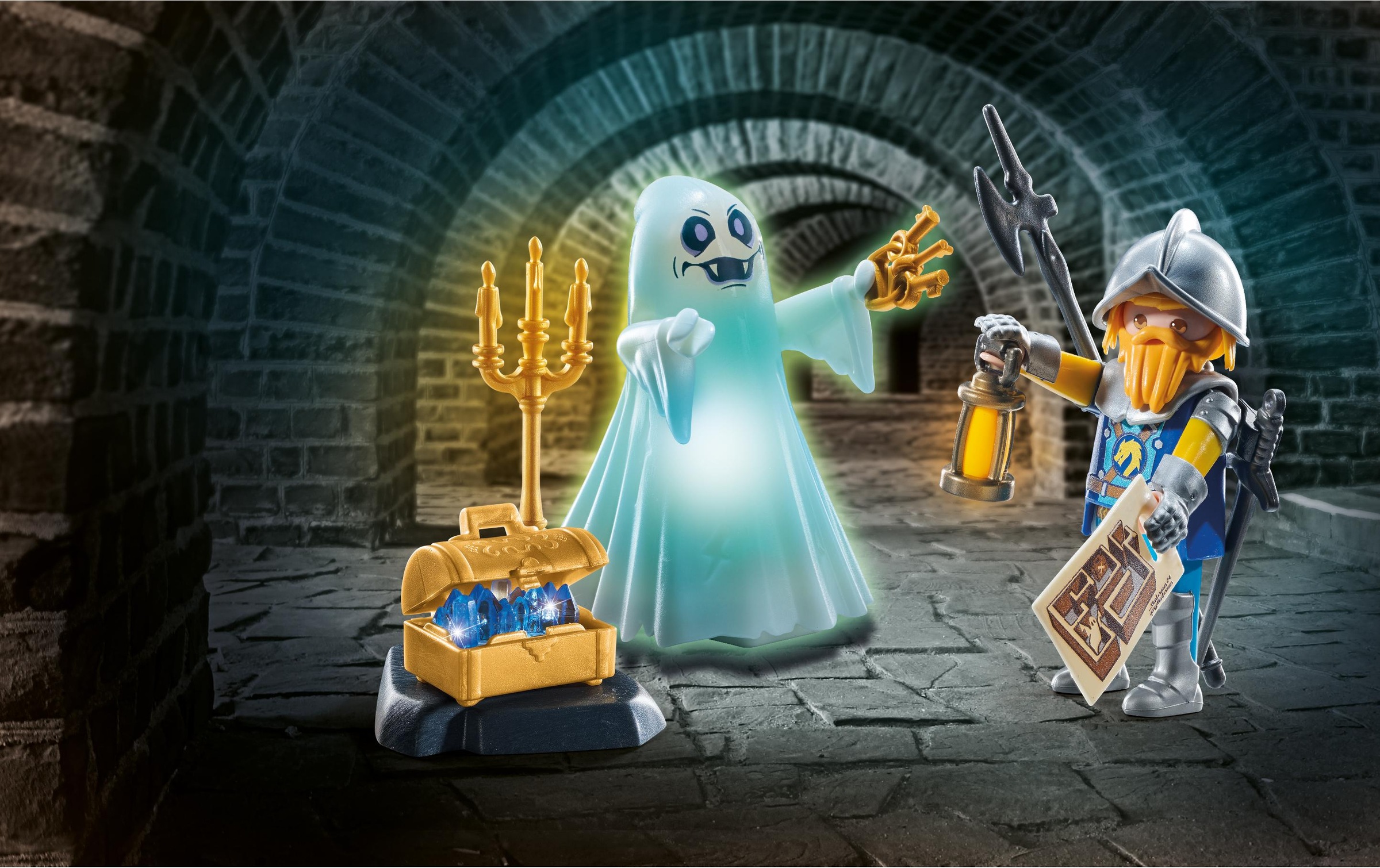 Playmobil® Spielbausteine »Novelmore Schlossgespenst und Ritter 71797«, (18 St.)