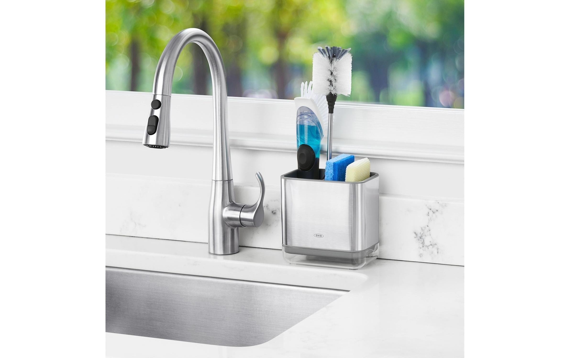 OXO Good Grips Support de rangement pour accessoires für die Spüle, Edelstahl