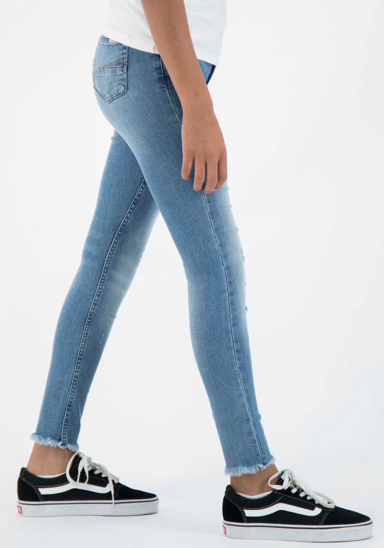Mindestbestellwert mit Modische kaufen Destroyed-Effekten versandkostenfrei »Rianna Stretch-Jeans ohne - 570«, Garcia