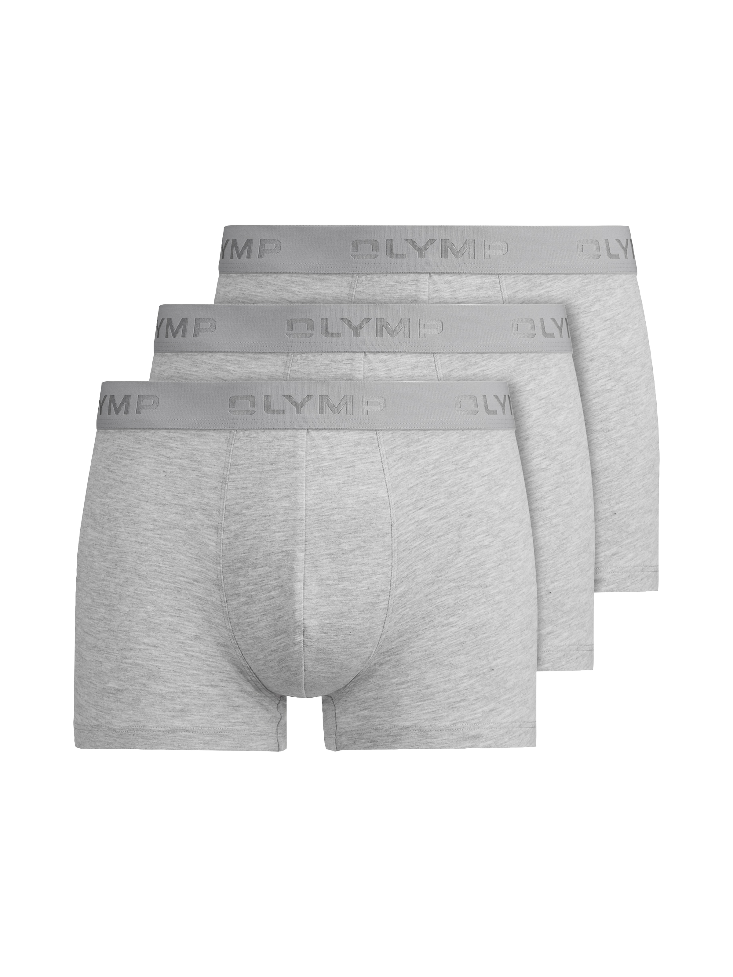 Image of OLYMP Boxershorts Packung, 3er, 3 Stk. mit Logodruck am Bund