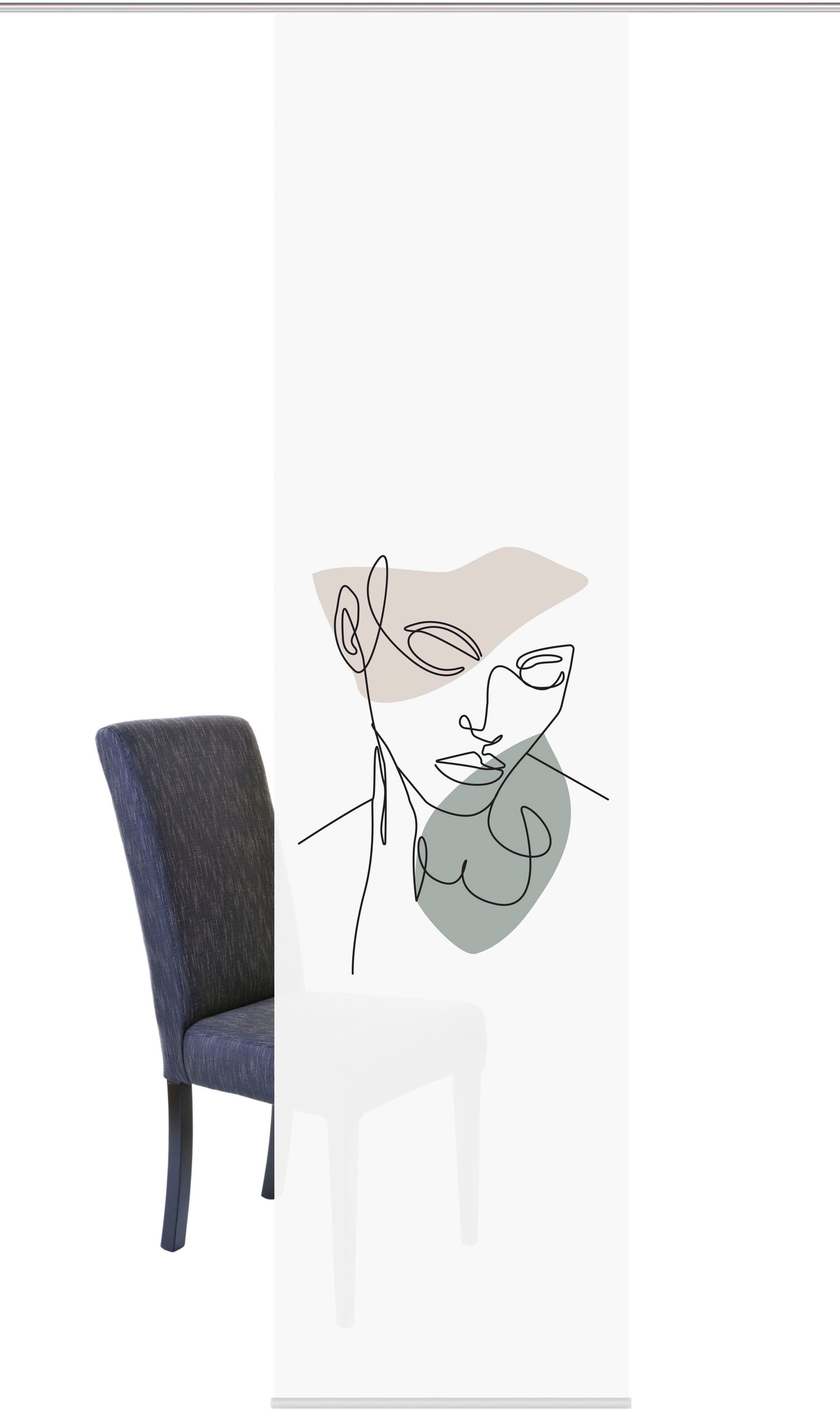 Image of HOME WOHNIDEEN Schiebegardine »SCHIEBEVORHANG DEKOSTOFF DIGITALDRUCK 'CARILO'«, (1 St.), DIGITALDRUCK - INDIVIDUELL KÜRZBAR bei Ackermann Versand Schweiz