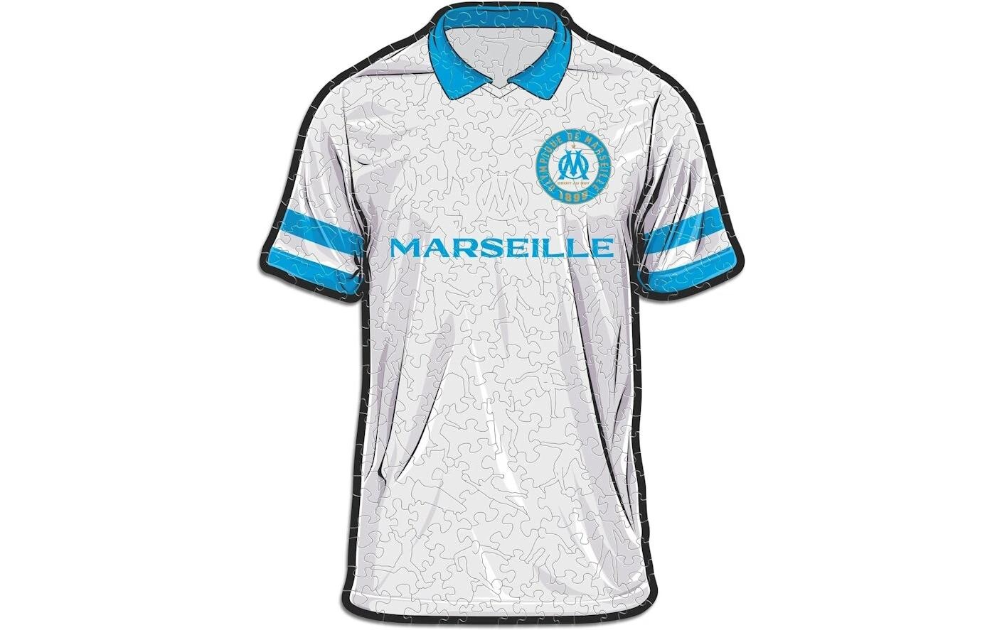   Puzzle »Iconic Olympique Marseille – Trikot« Holzart: Birke (Herkunftsland: China)