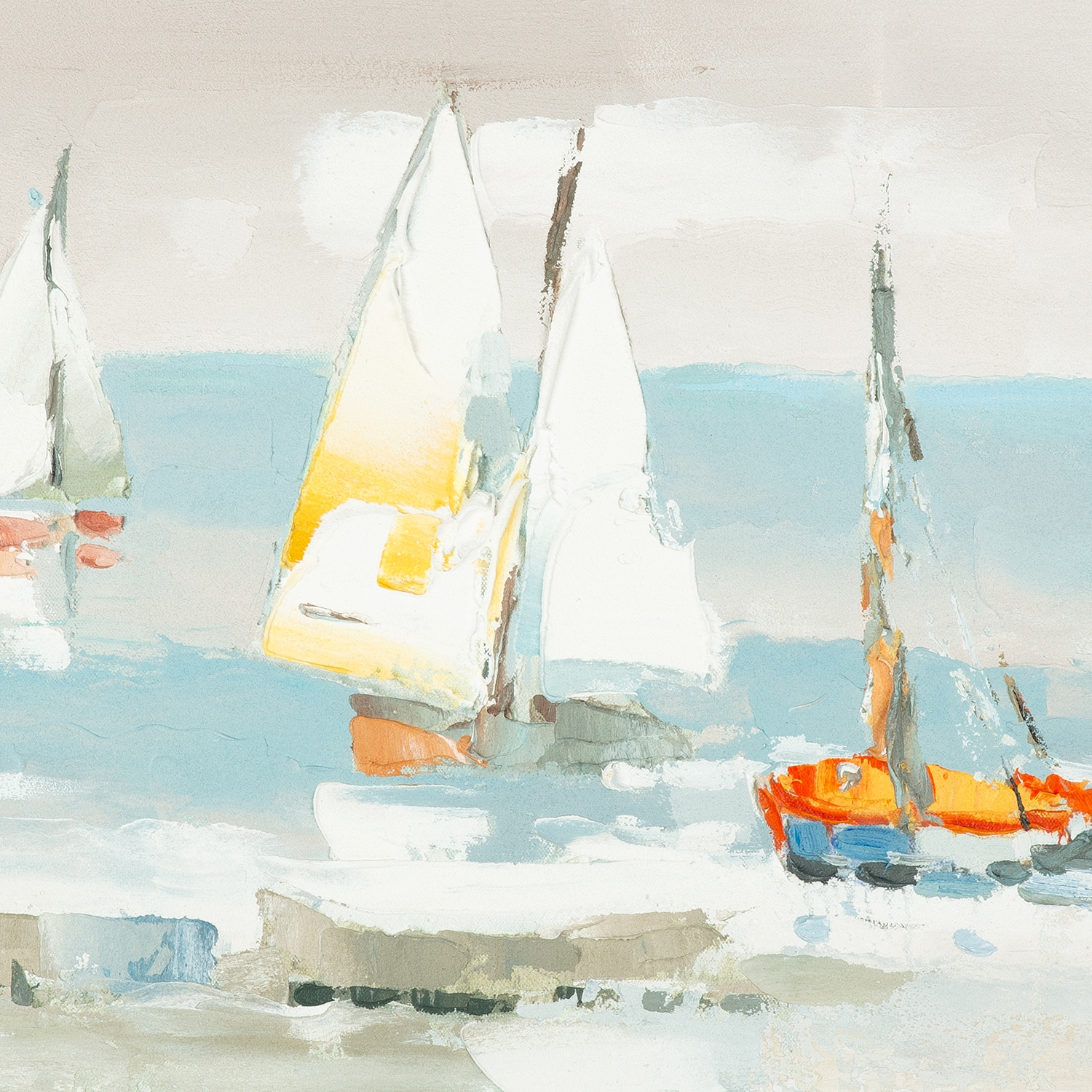 GILDE Tableau sur toile »Bild rechteckig Algarve mehrfarbig H. 50 cm« 1 cuis tlg.