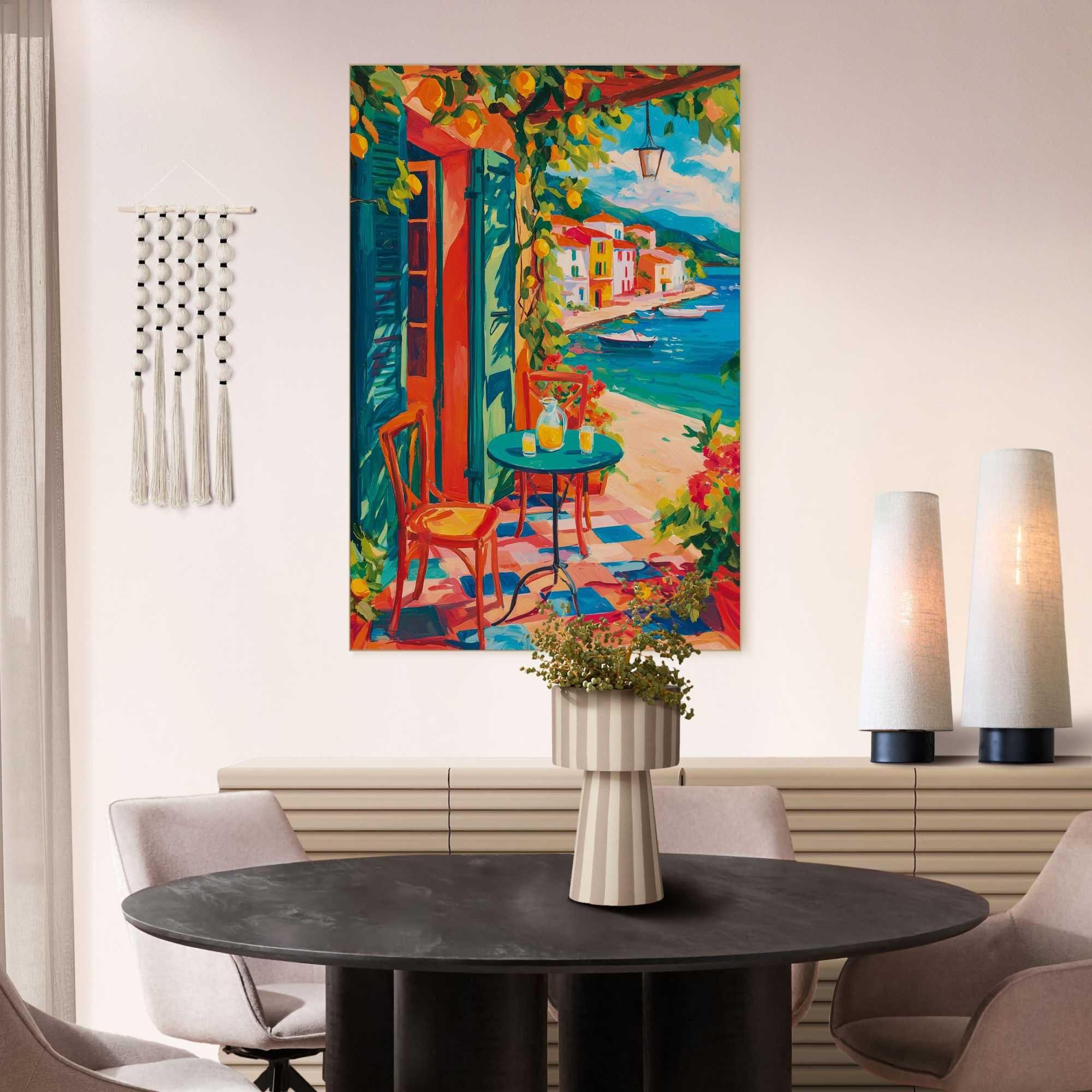 Image of Städte 1 Stk. tlg. Wohnzimmer - Mehrfarbig - MDF - Städte und Länder - 90x60 cm