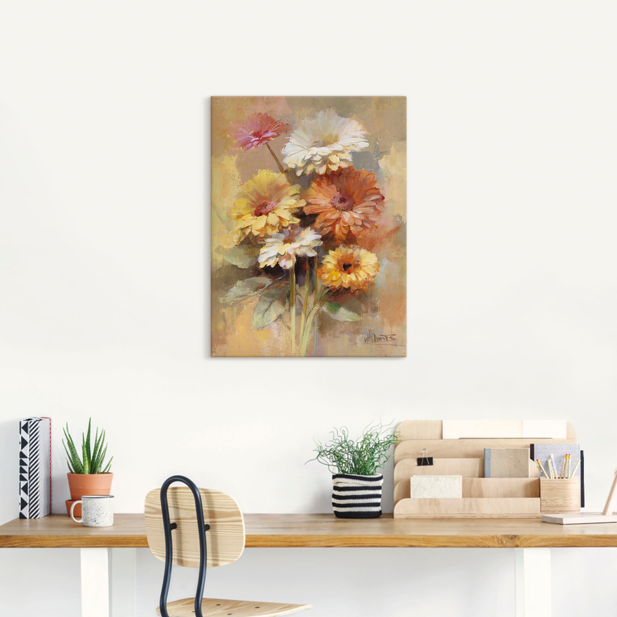 Artland Leinwandbild »Blumenstrauss I« Blumen 1 Stk. tlg. auf Holzrahmen gespannt