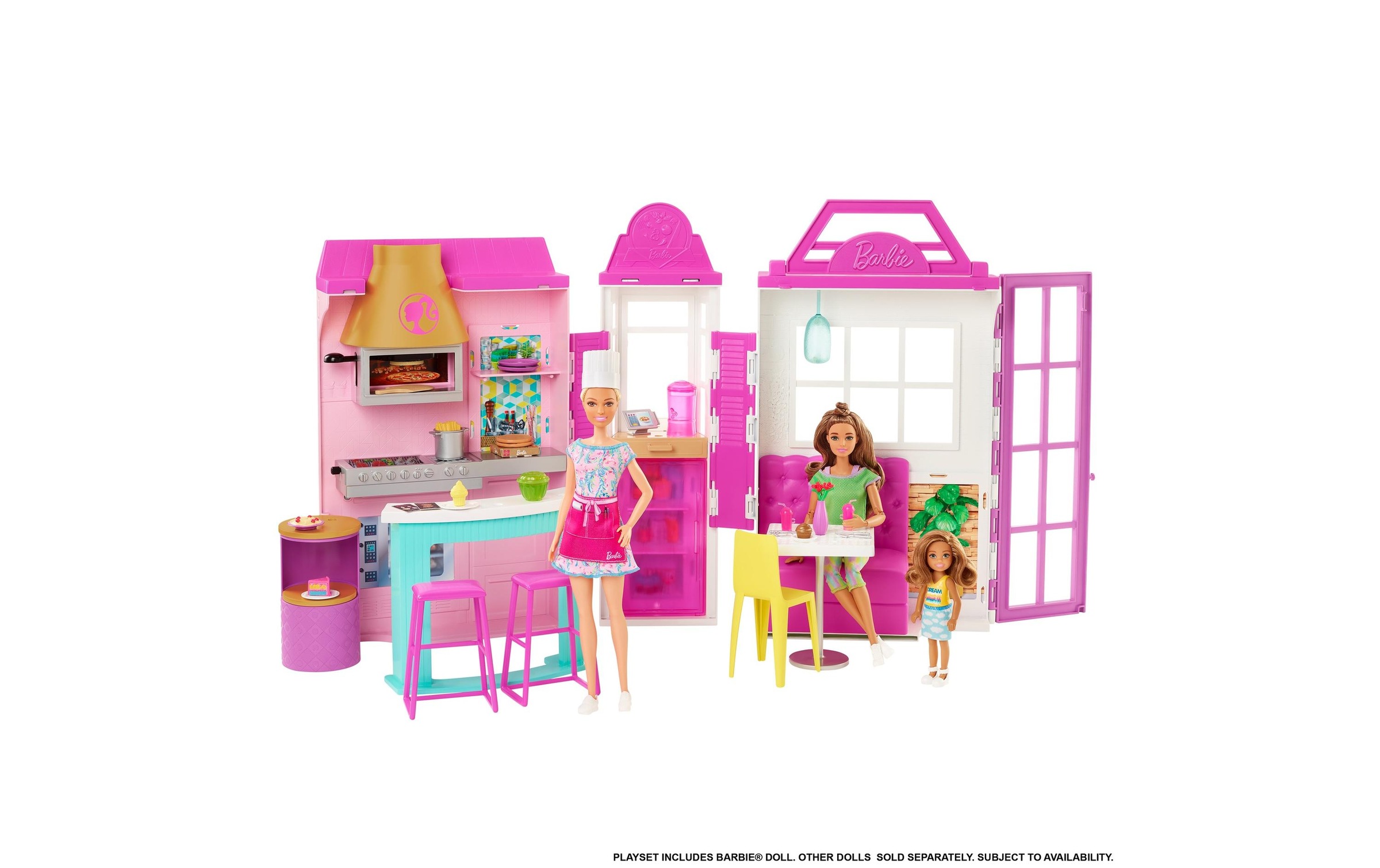 Image of Barbie Spielwelt »Restaurant mit Puppe« bei Ackermann Versand Schweiz