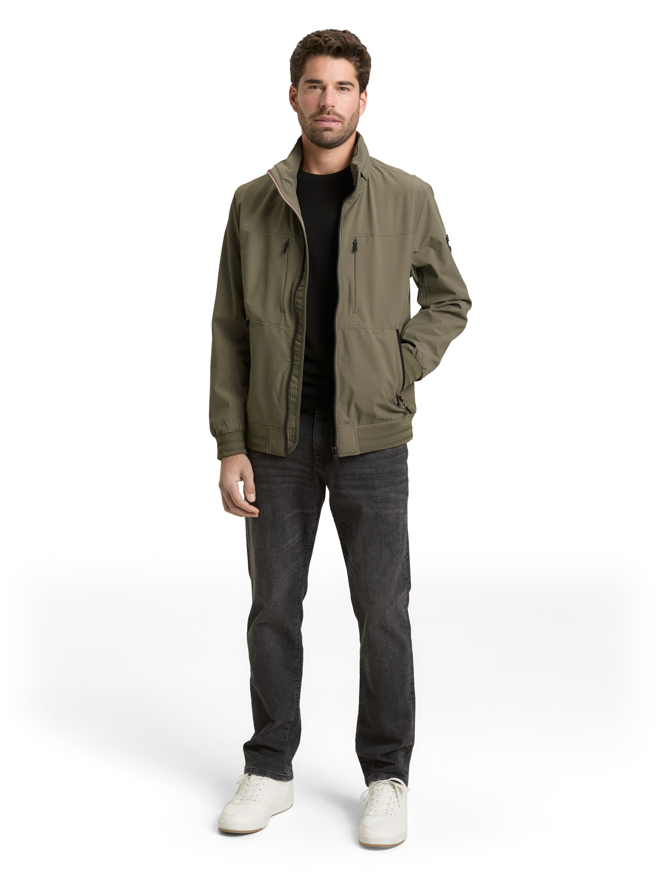 TOM TAILOR Blouson mit Kapuze mit elastischem Bund