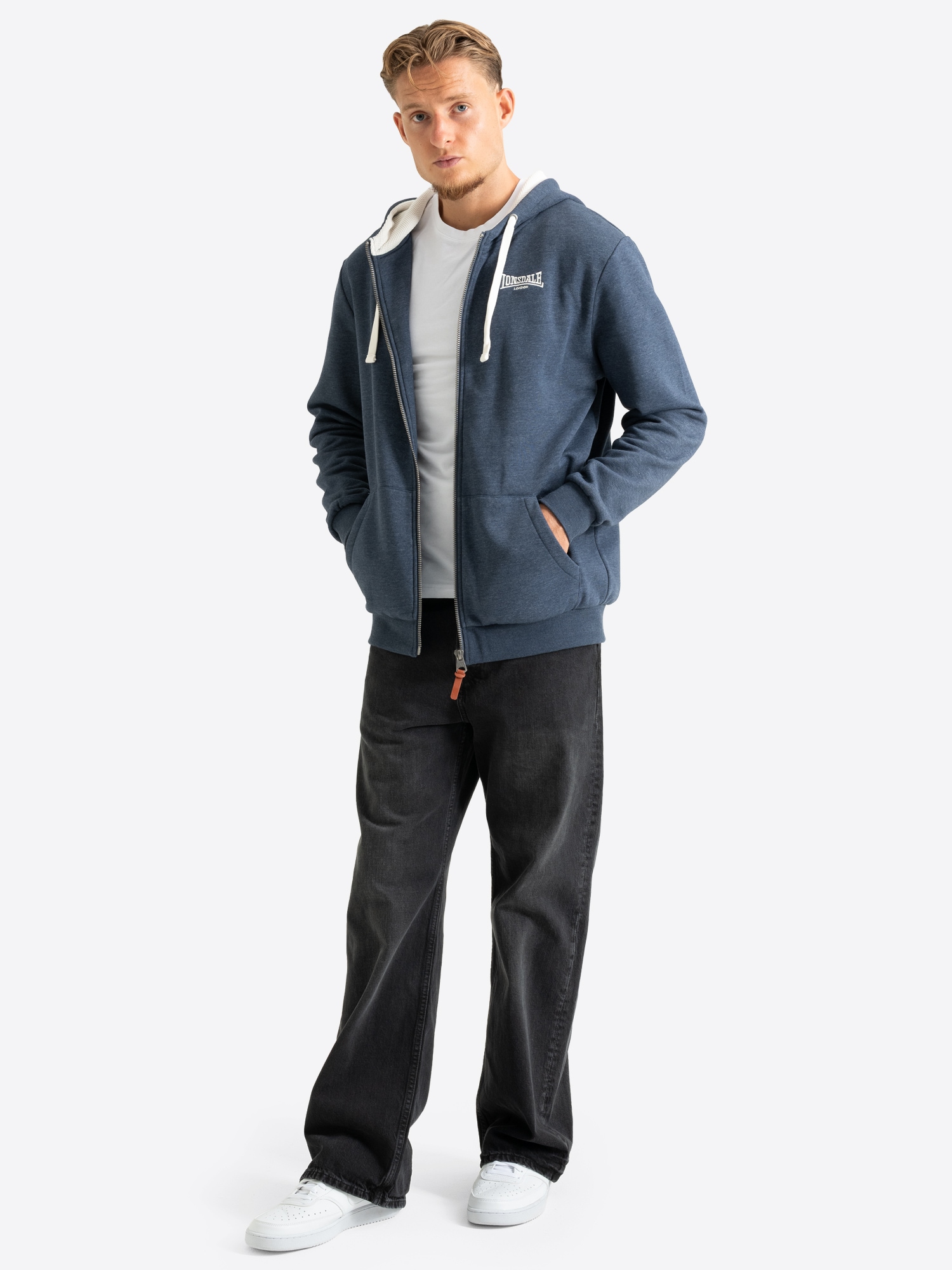 Lonsdale Sweat à capuche »HILLINGDON« mit Kapuze, Langarm-Design, normale Passform