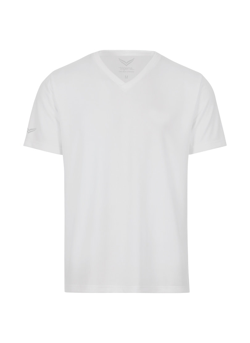 Trigema T-Shirt »TRIGEMA V-Shirt COOLMAX®«, (1 tlg.)