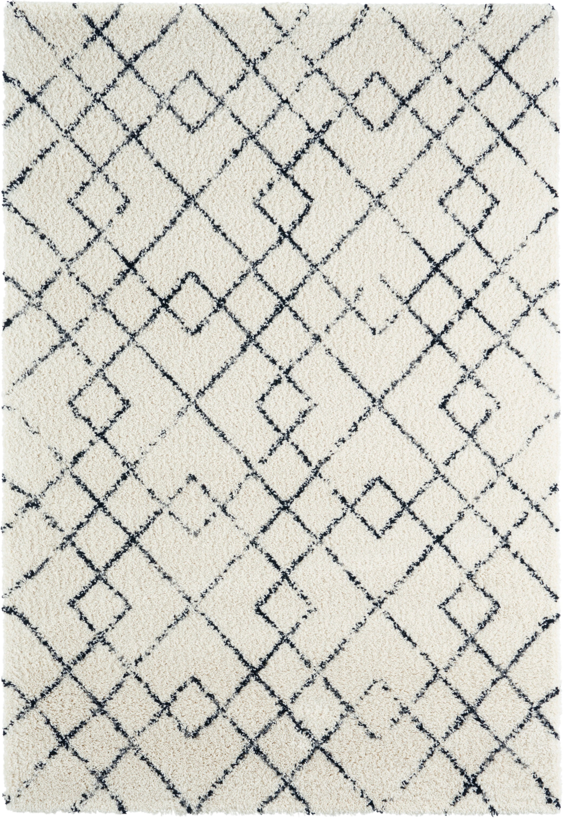 Image of MINT RUGS Hochflor-Teppich »Archer«, rechteckig, 35 mm Höhe, Geometrisches Design, besonders weich durch Microfaser, Wohnzimmer, Schlafzimmer, Robust, Pflegeleicht bei Ackermann Versand Schweiz