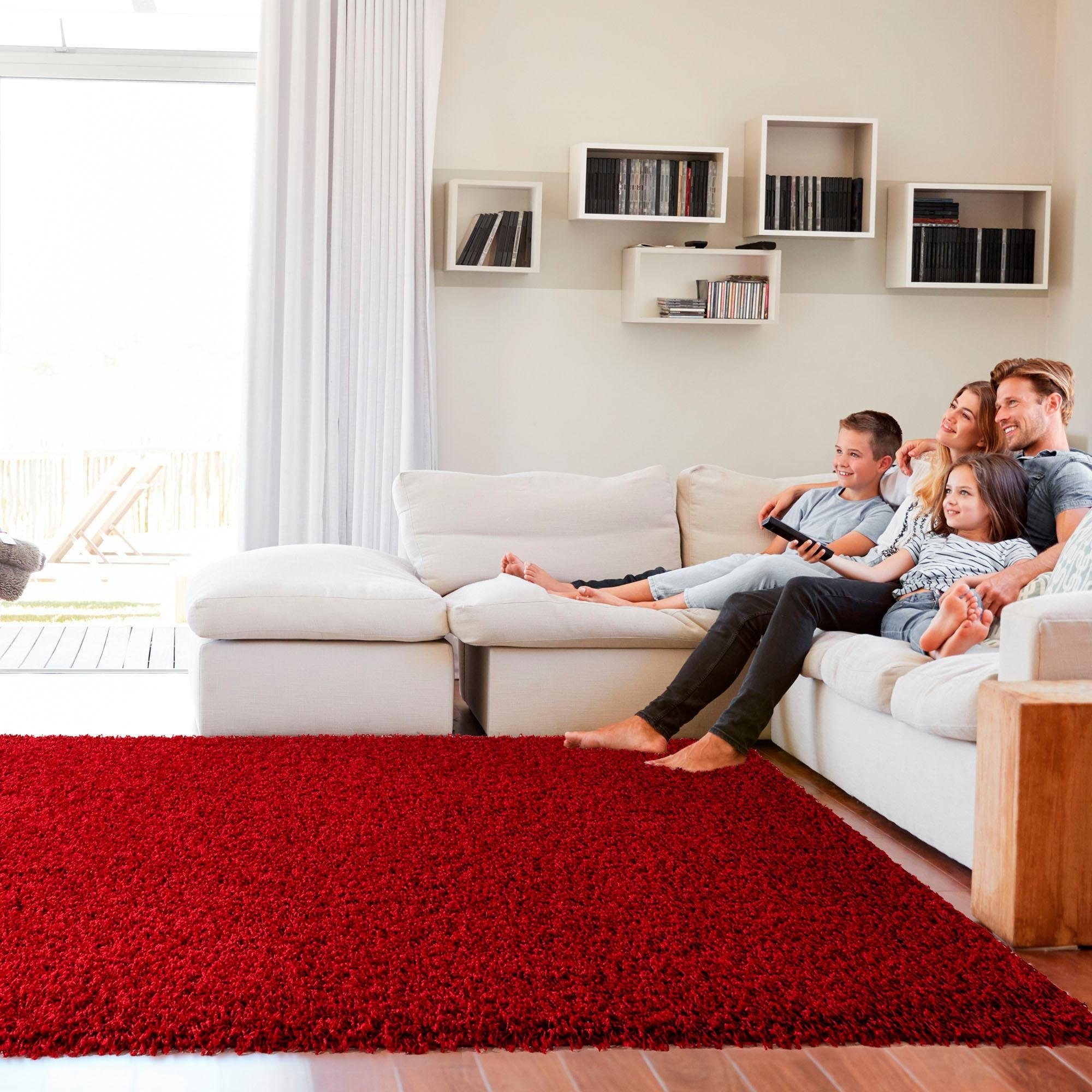 Sanat Hochflor-Teppich »LOCA«, rechteckig, 30 mm Höhe, Wohnzimmer, Langflor, Shaggy, Schlafzimmer