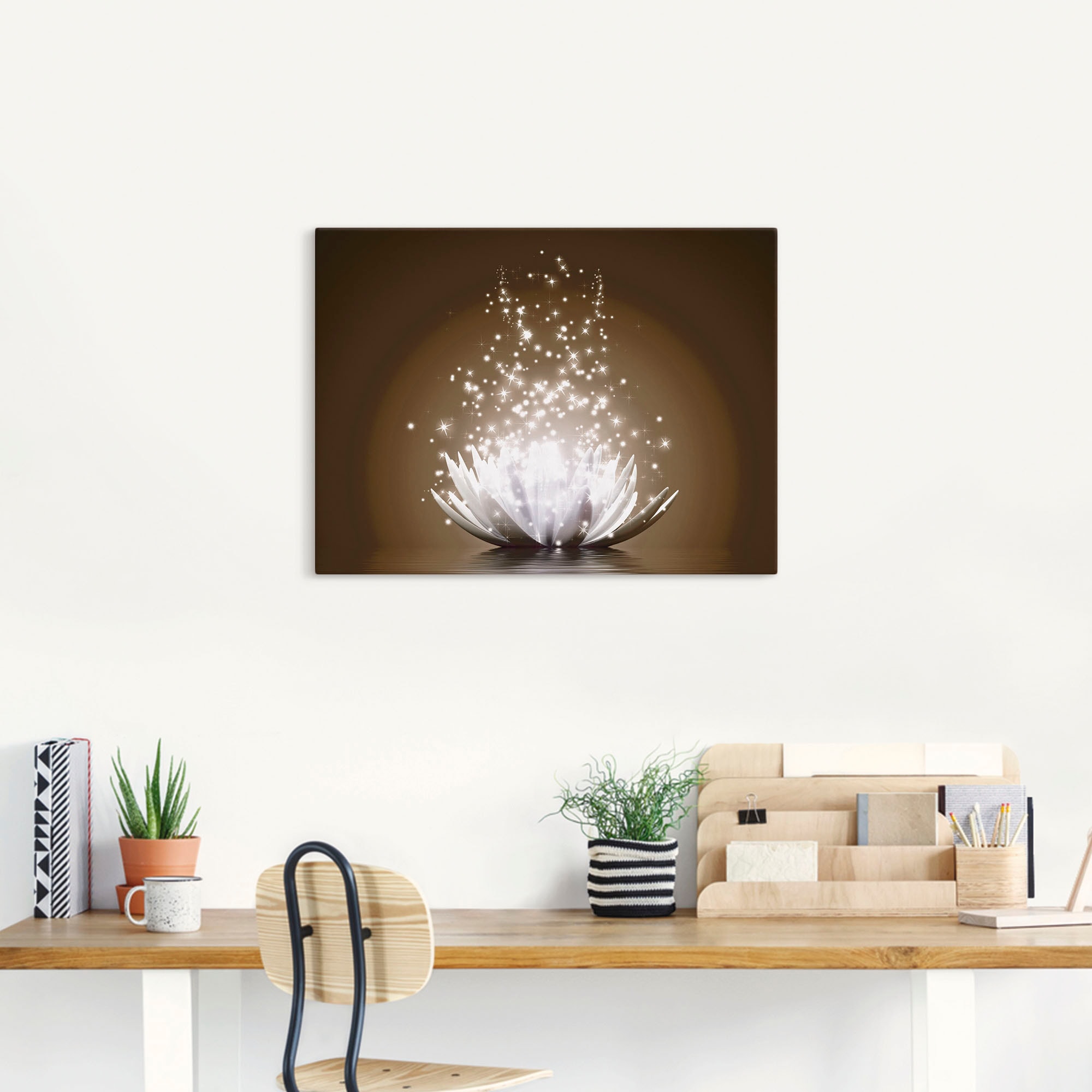 Artland Wandbild »Magie der Lotus-Blume« Blumen 1 Stk. tlg. als Leinwandbild, Poster in verschied. Grössen