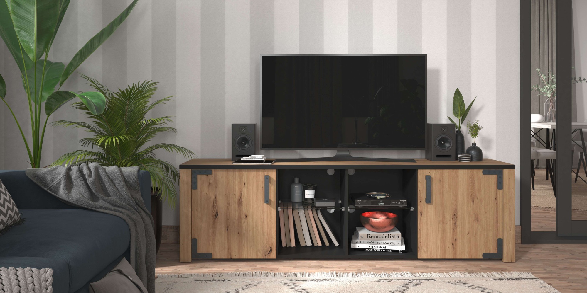 Image of INOSIGN TV-Board "Lazio" Breite 200 cm