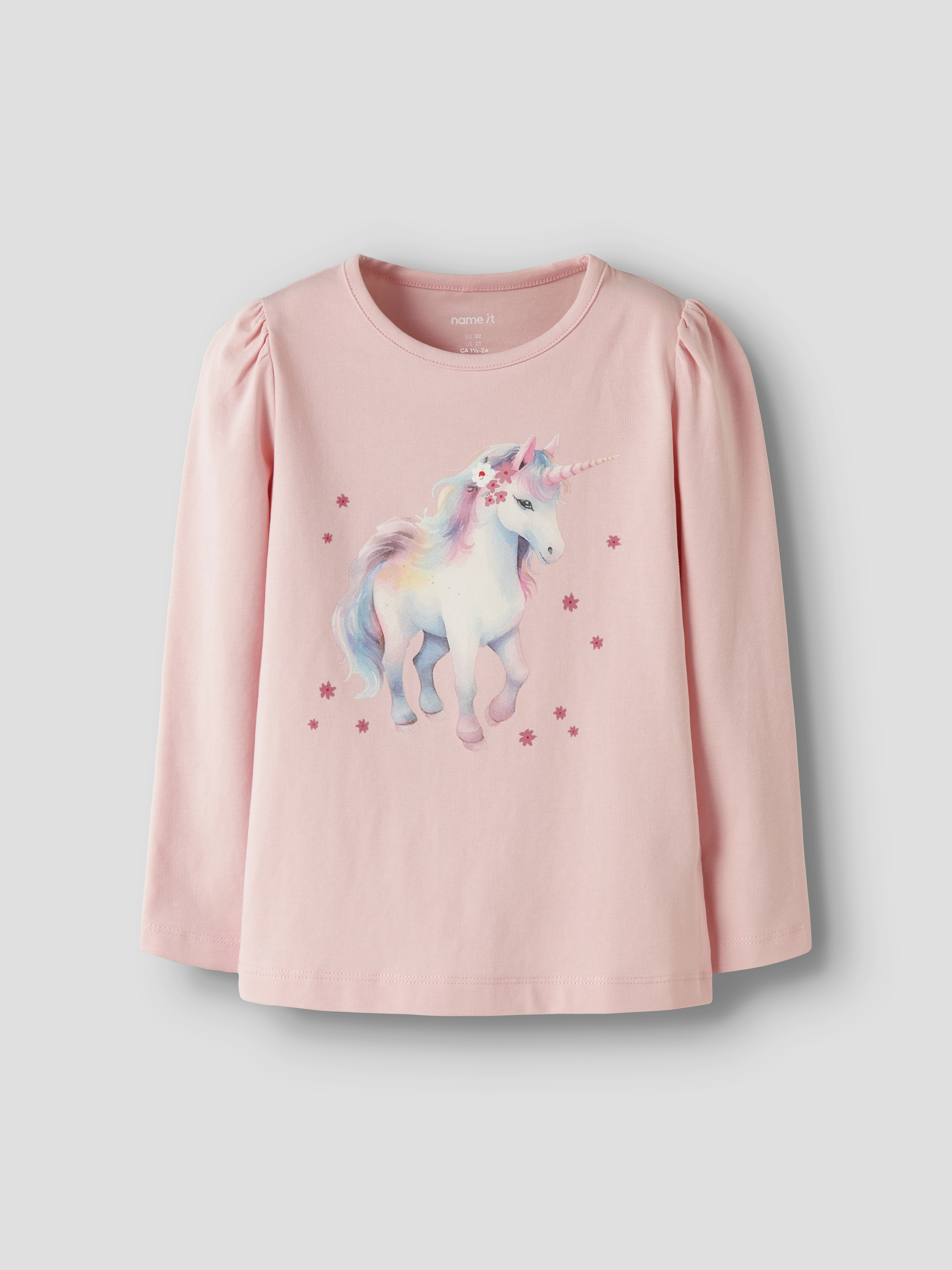 Name It T-shirt à manches longues »NMFKIMIA LS TOP BOX 2P« Paquet, 2 mélange coton, coupe régulière