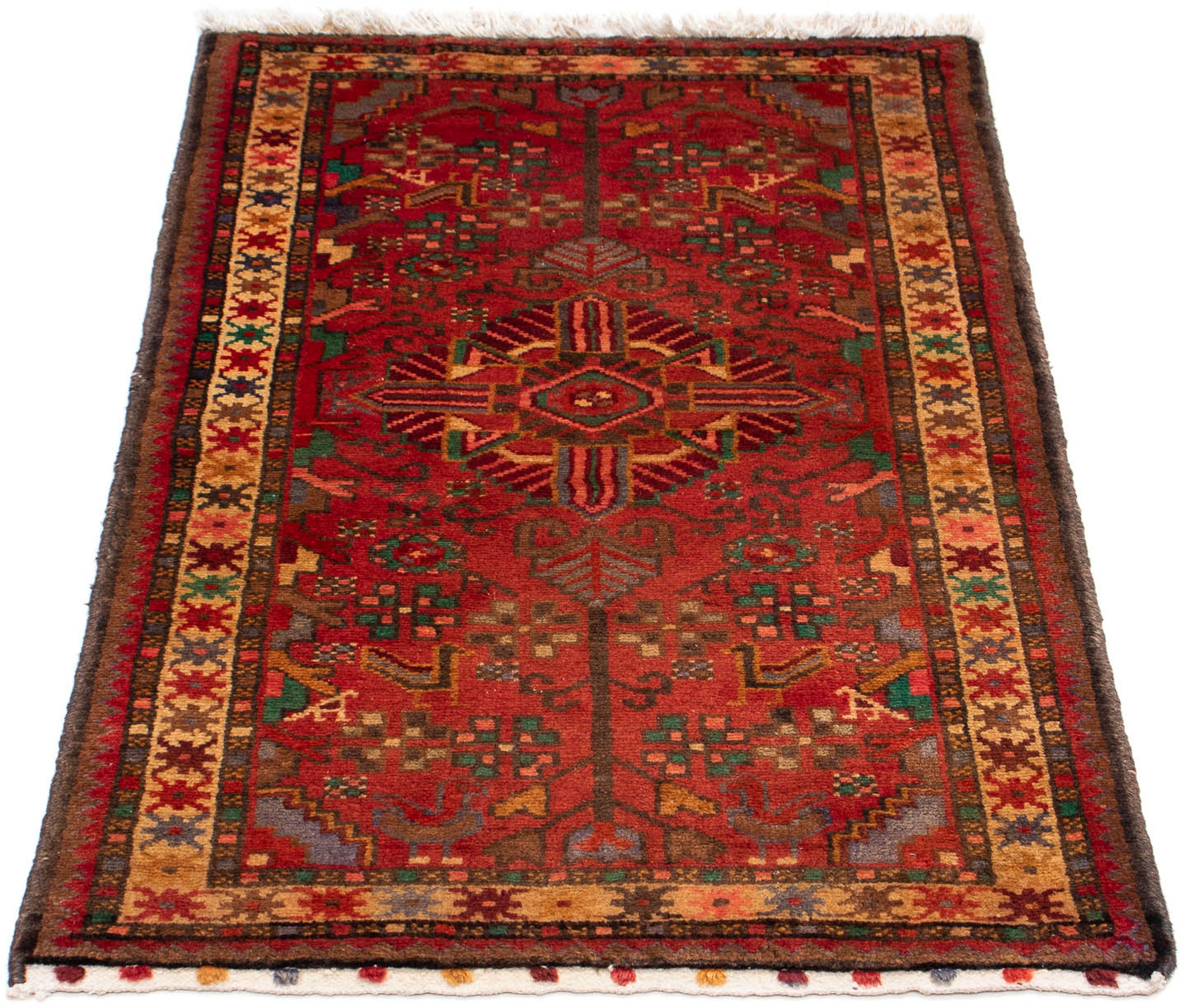 Image of morgenland Orientteppich »Perser - Nomadic - 115 x 70 cm - braun«, rechteckig, 10 mm Höhe, Wohnzimmer, Handgeknüpft, Einzelstück mit Zertifikat bei Ackermann Versand Schweiz