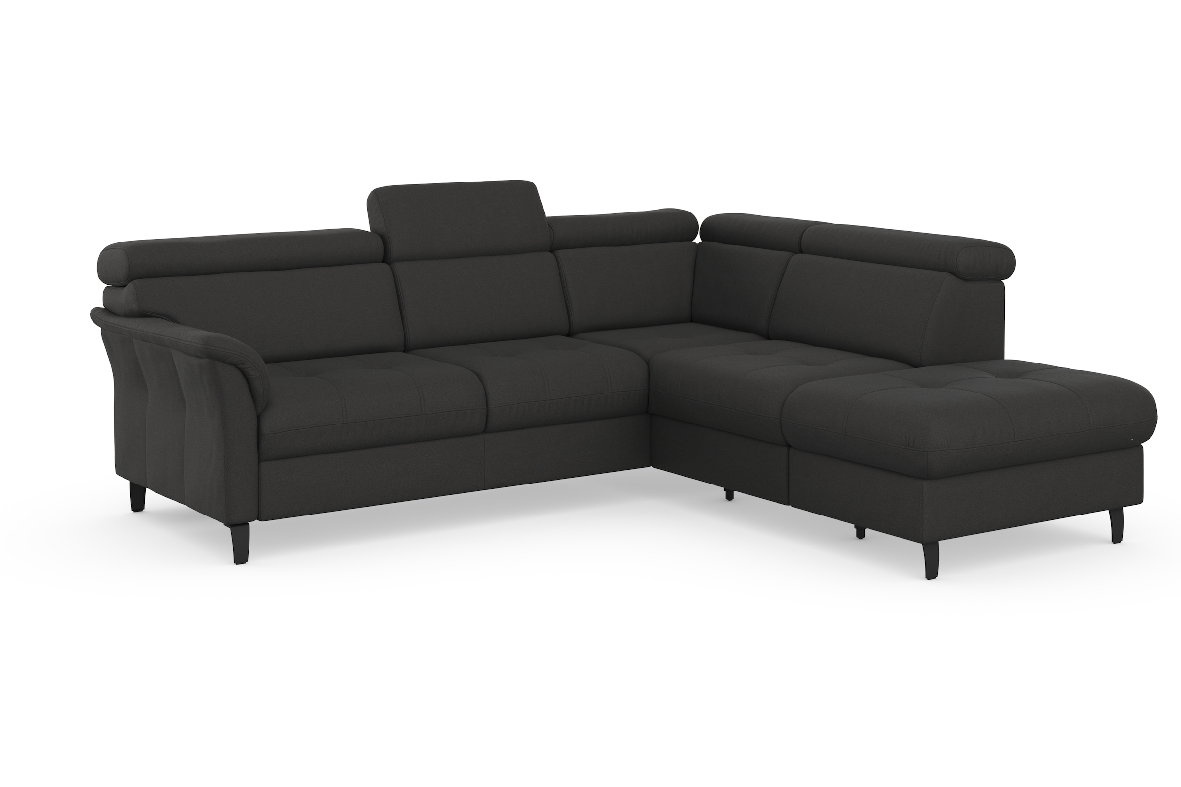 sit&more Ecksofa »Marano L-Form«, inklusive Kopfteilverstellung, wahlweise mit Bettfunktion, Bettkasten
