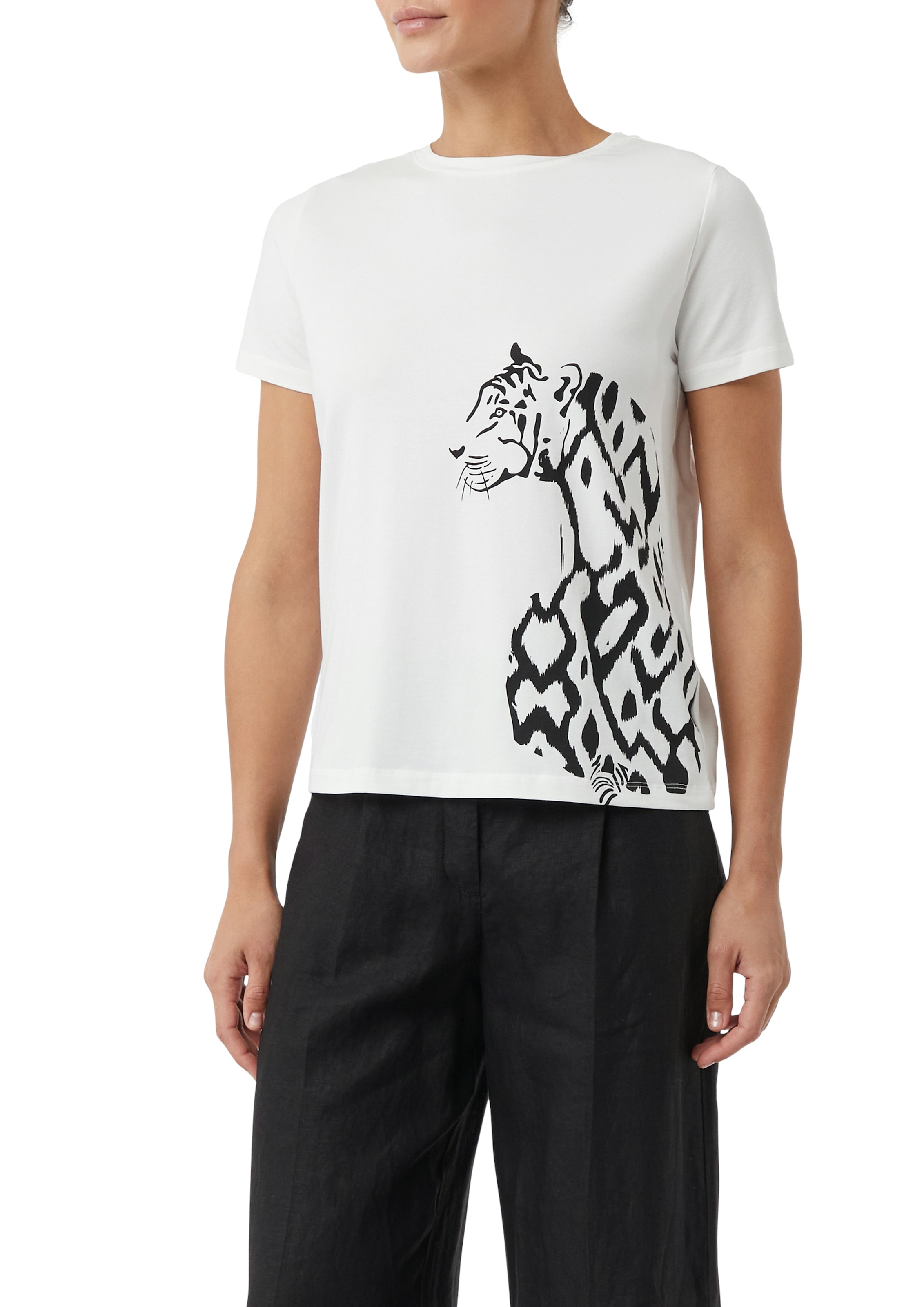 Image of Comma Print-Shirt mit seitlichem Animal-Print