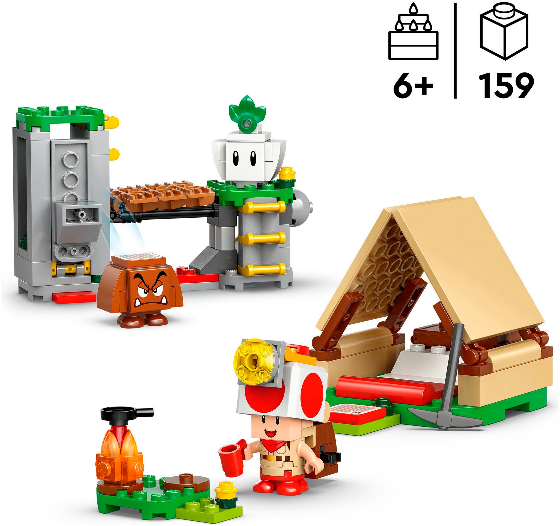 LEGO® Pions de construction »Kapitän Toad-Camp (72040), LEGO Super Mario« Made in Europe