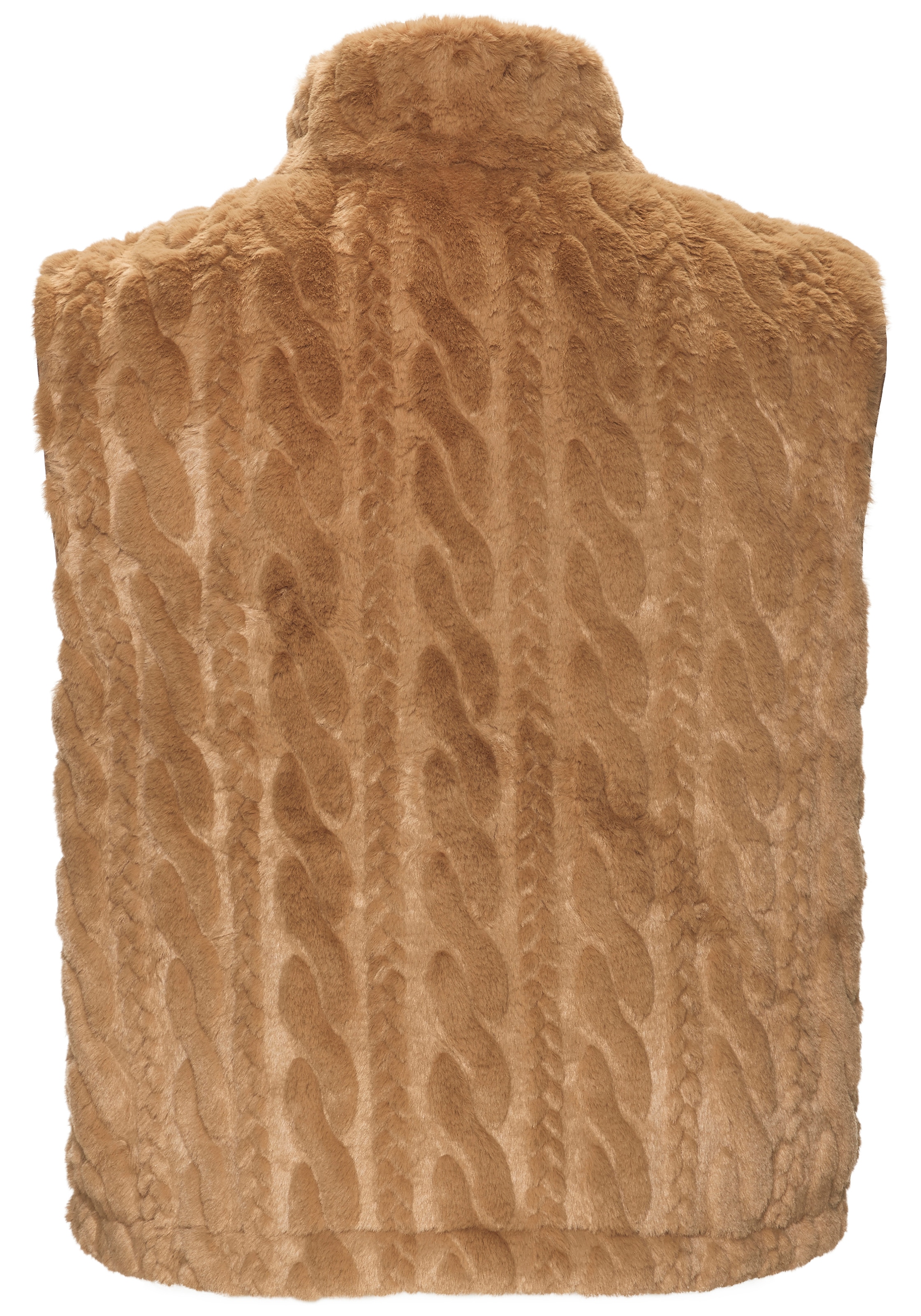 LASCANA Wendeweste , wendbare Steppweste mit flauschigem Fellimitat