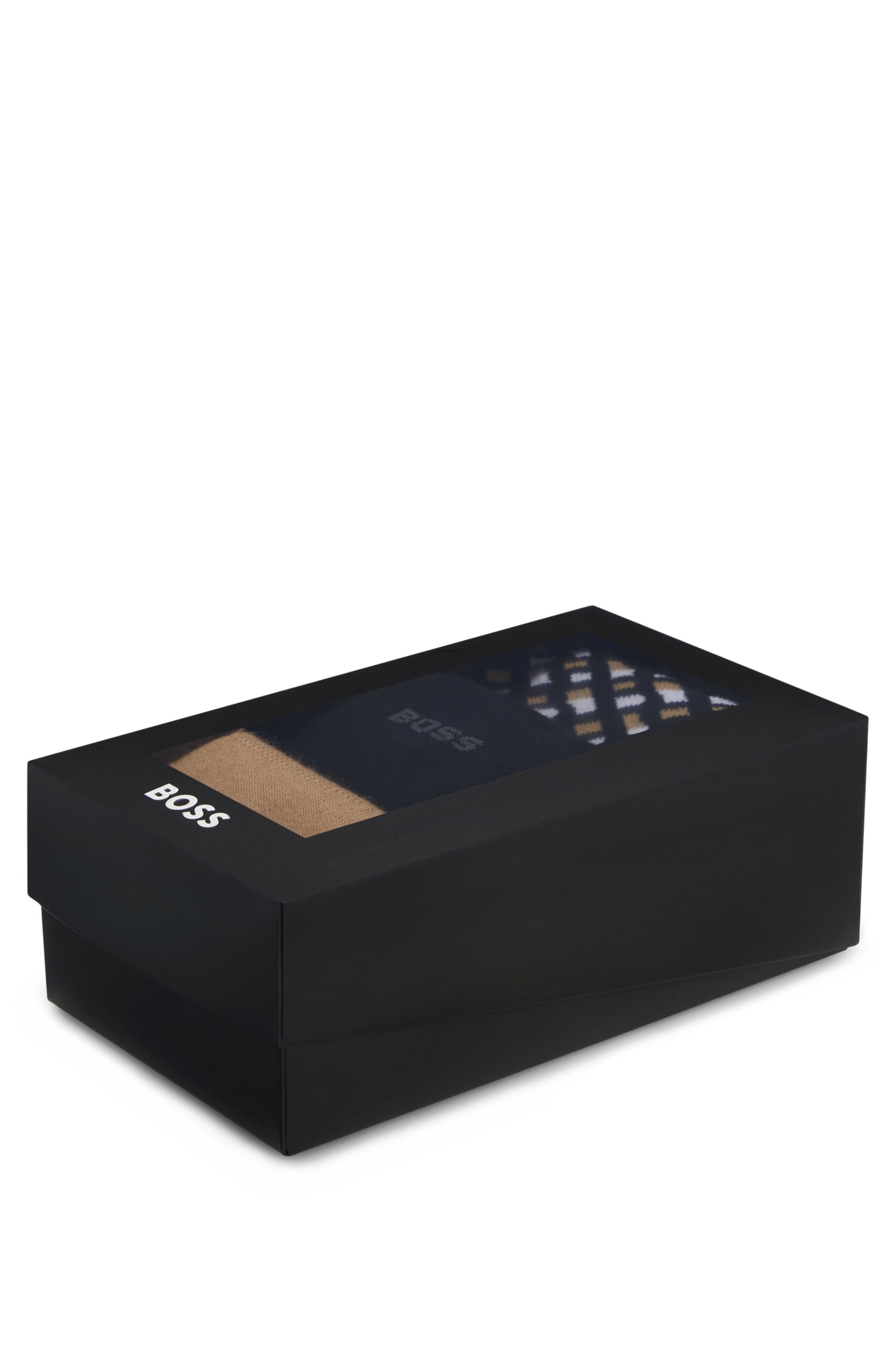BOSS Businesssocken »3P RS Giftset CC« Packung, 3 Paar tlg. mit Strickbündchen
