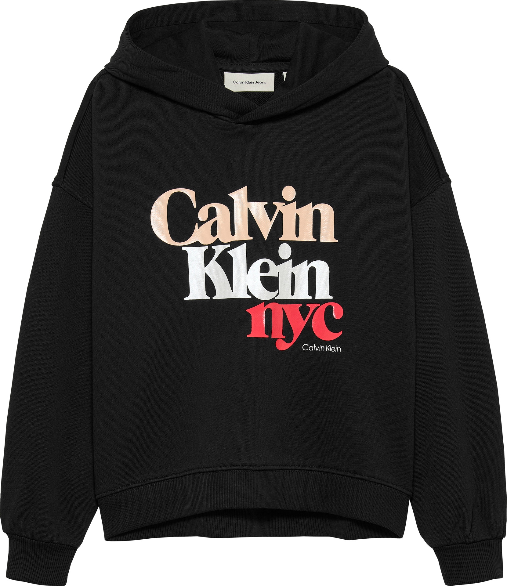 Calvin Klein Jeans Kapuzensweatshirt »PEARL SIGNATURE TERRY HOODIE«, für Kinder bis 16 Jahre, mit grossem Druck