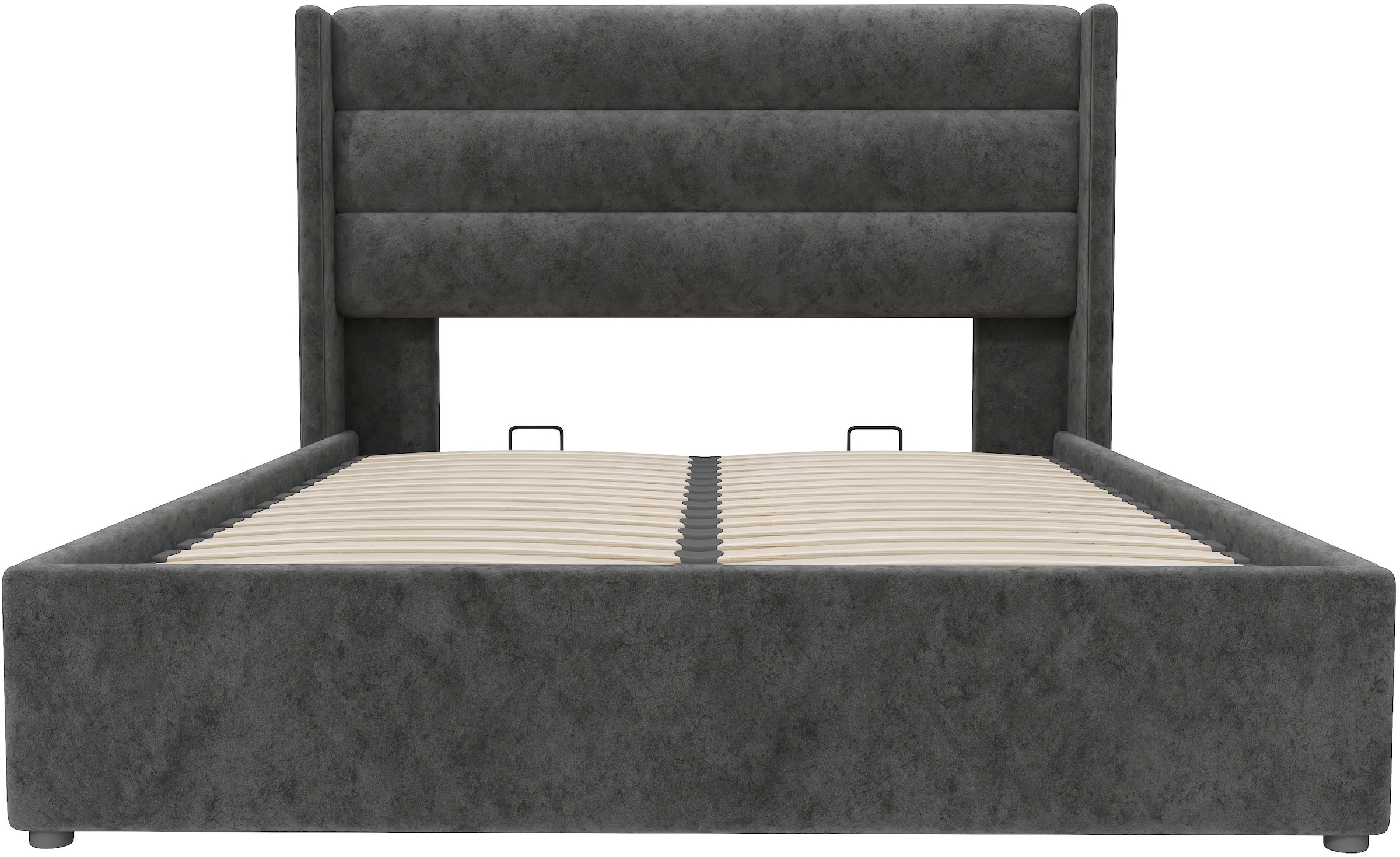 GOODproduct Polsterbett »ROMMINA, Polsterbett mit Bettkasten in den Breiten 140cm & 180cm« Samtweicher Chenille-Bezug