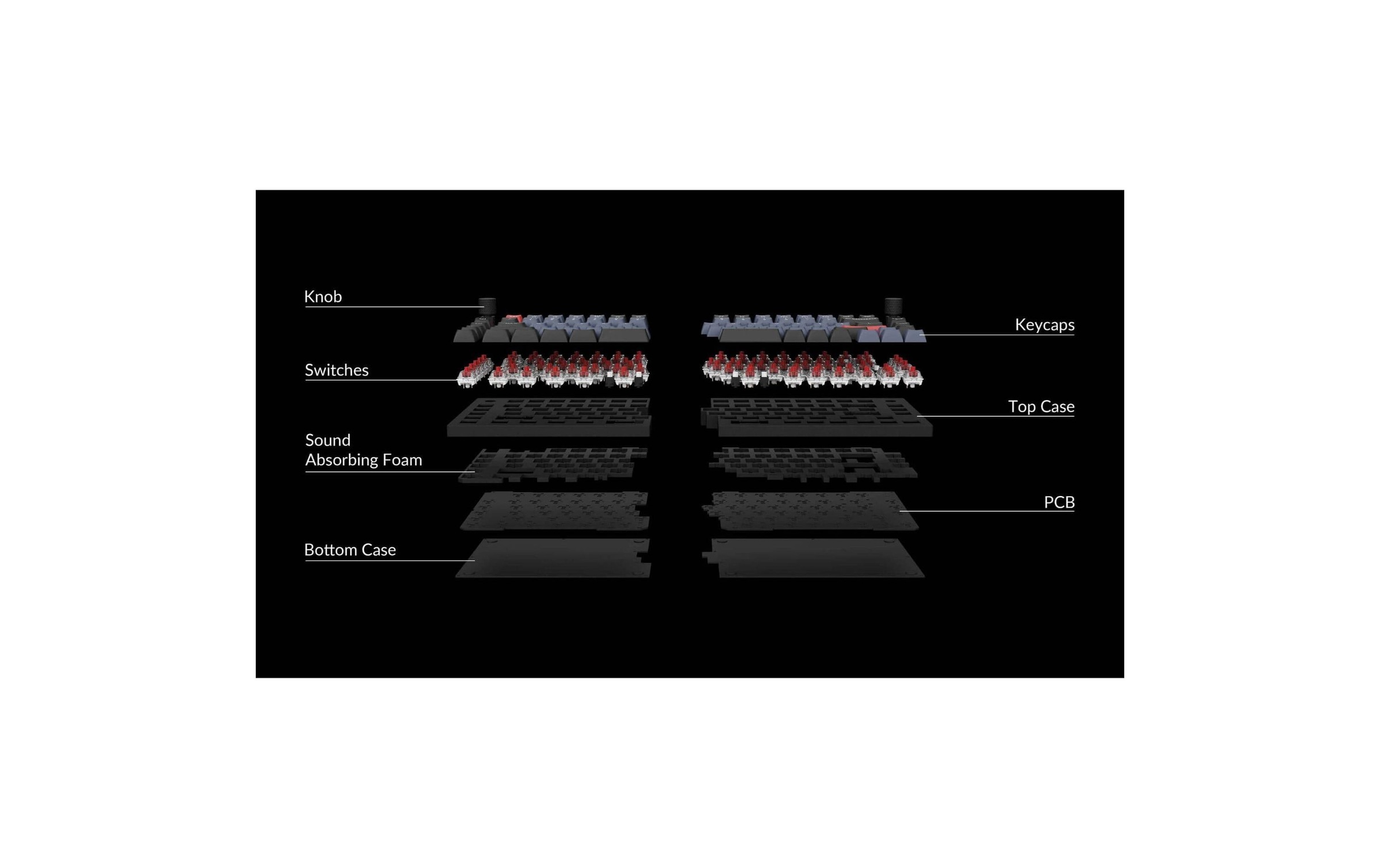   Gaming-Tastatur »Keychron Q11 Black QMK Brown Switch« ()