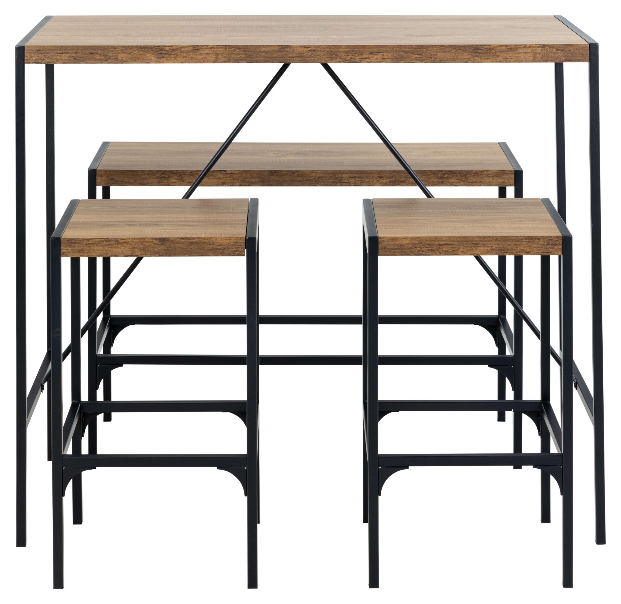 ACTONA GROUP Bar-Set »Bahamas Bartisch Satz, Küchentisch, Stehtisch,« Set, 4 Stk. tlg.