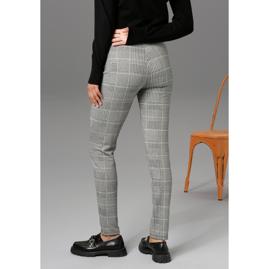 Aniston CASUAL Leggings, im Karo-Dessin