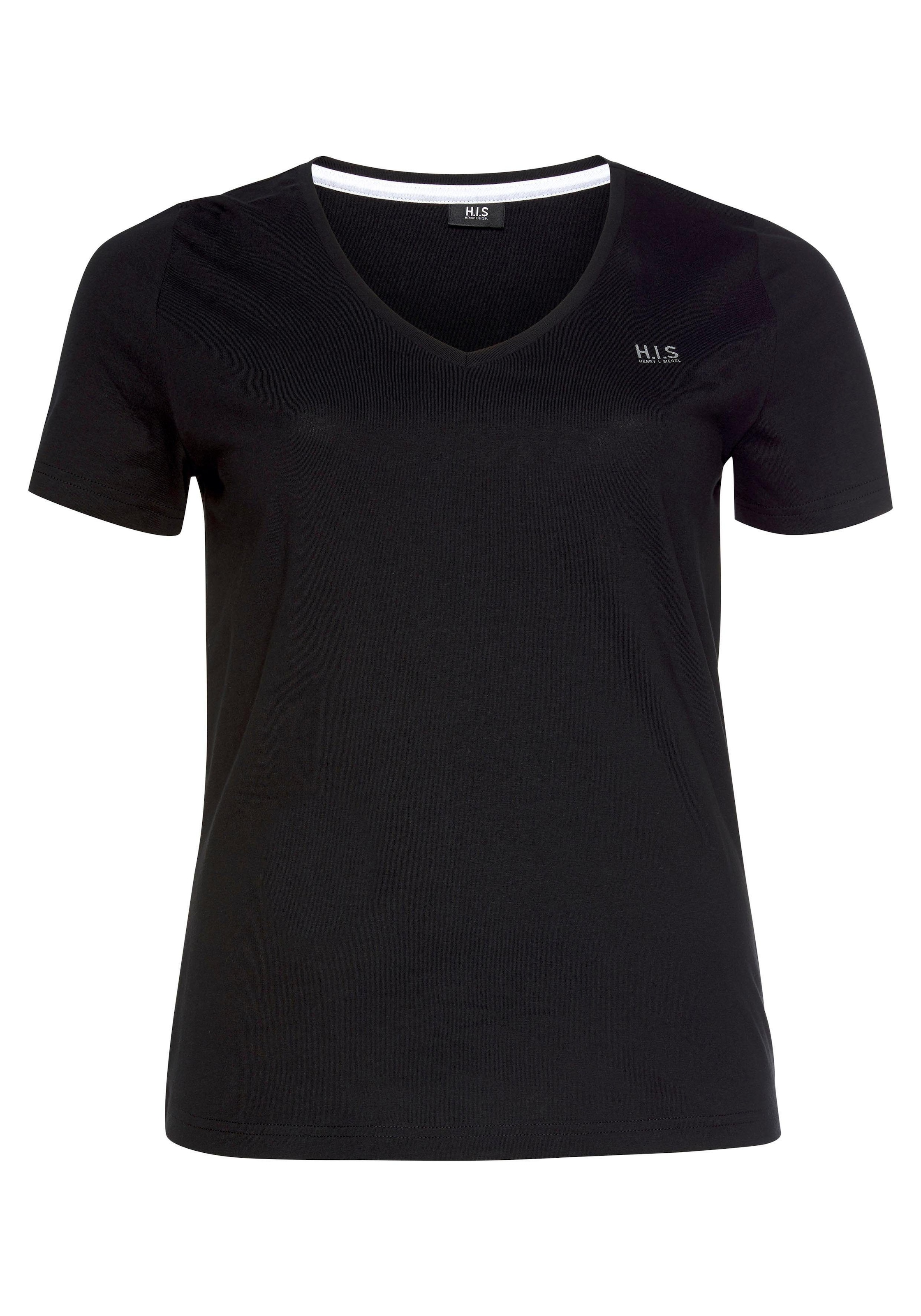 H.I.S T-Shirt »Essential-Basics«, (Spar-Set, 3er-Pack), Grosse Grössen