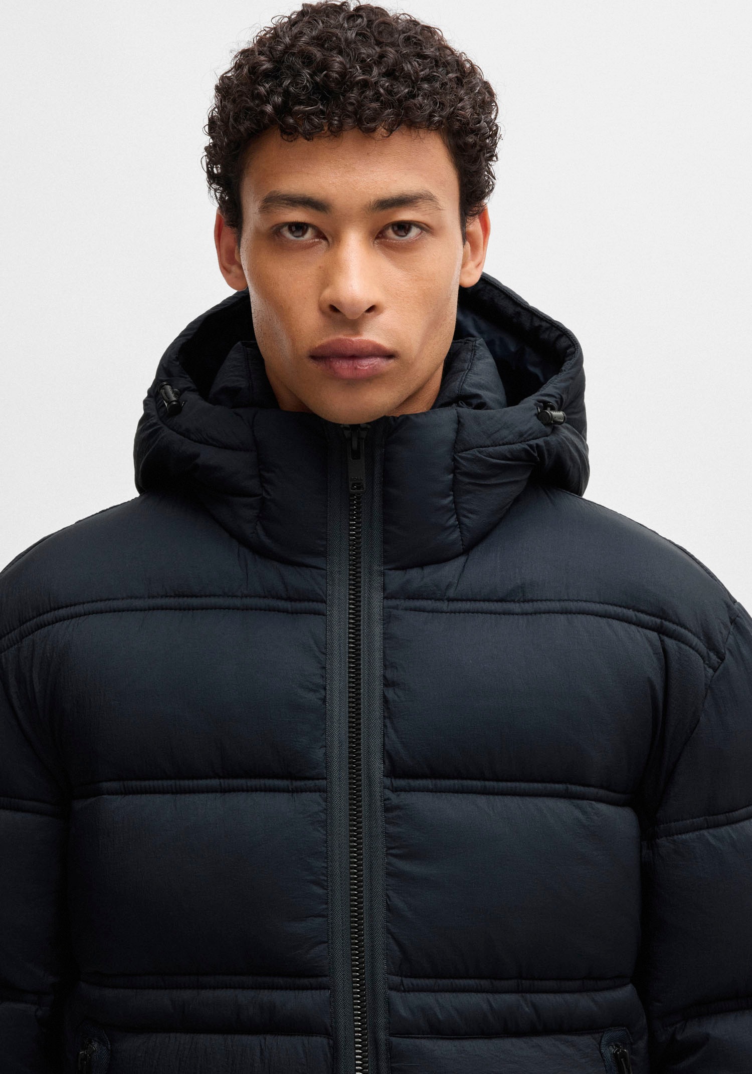 BOSS ORANGE Steppjacke »Okobra«, mit Kapuze, mit Reissverschlusstaschen
