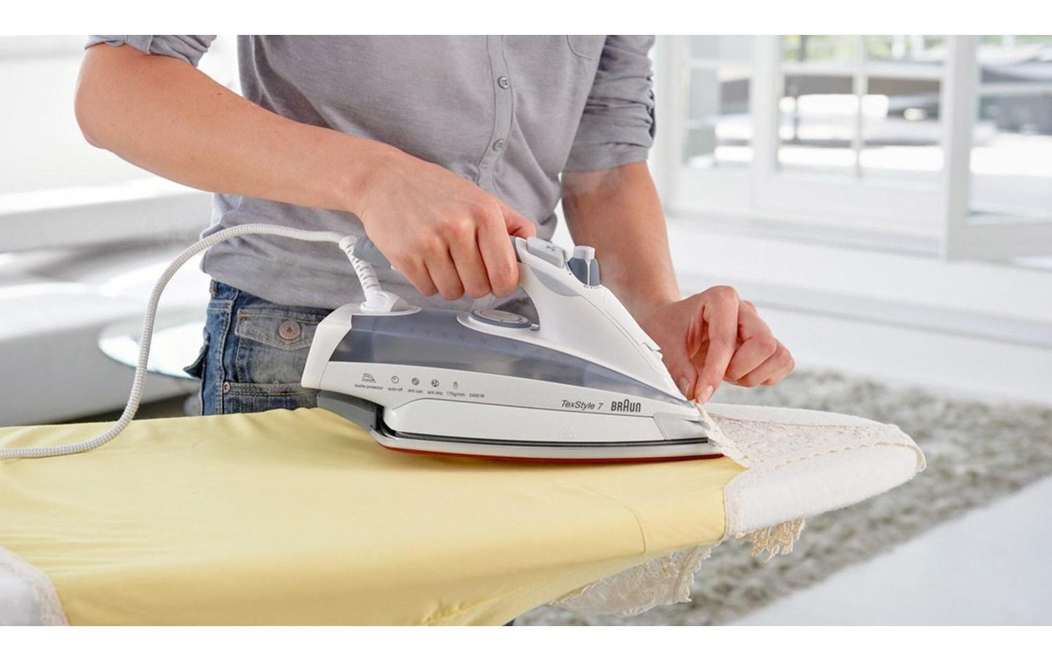 Braun Dampfbügeleisen »TexStyle 7 TS 785 ESTP Grau/Weiss«, 2400 W