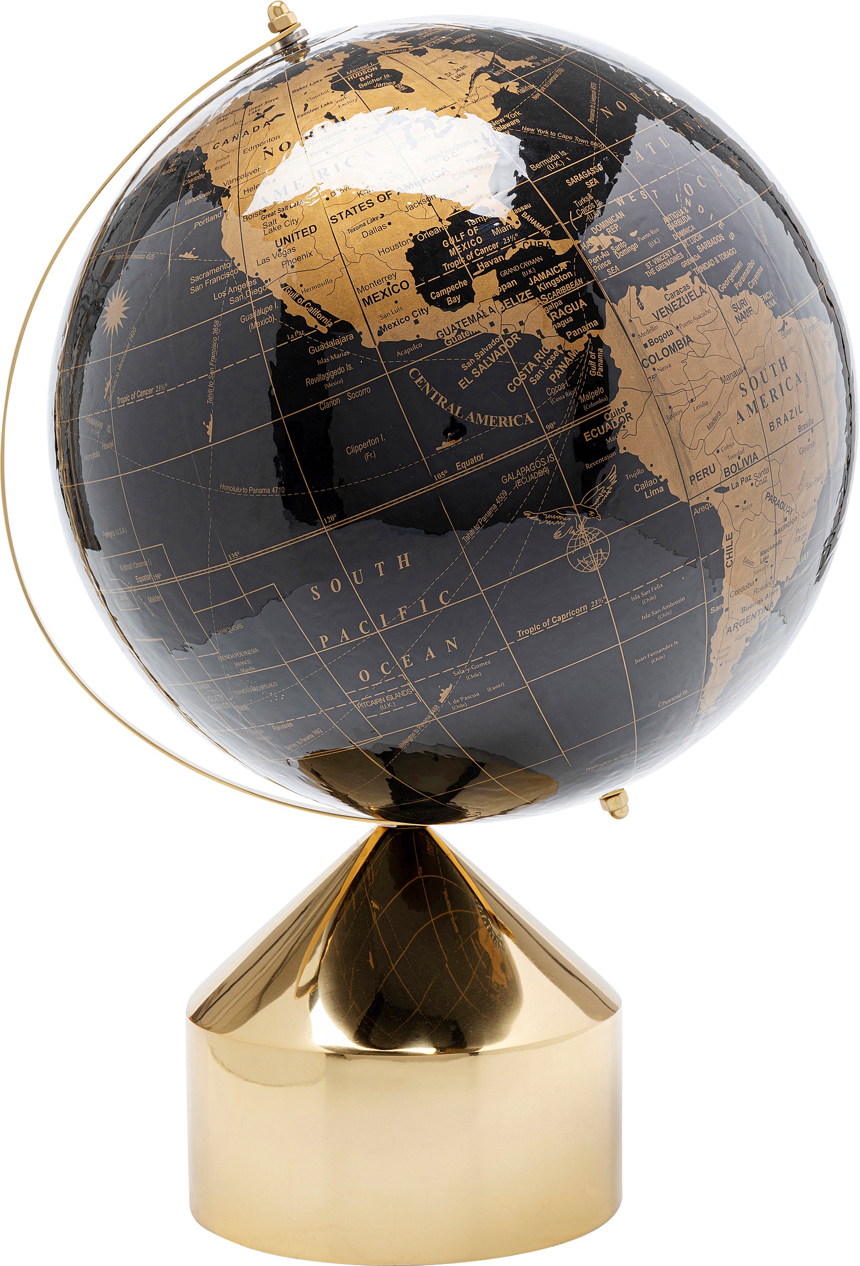 Image of Kare Design Dekoobjekt "Deko Objekt Globe Top Gold 47cm"